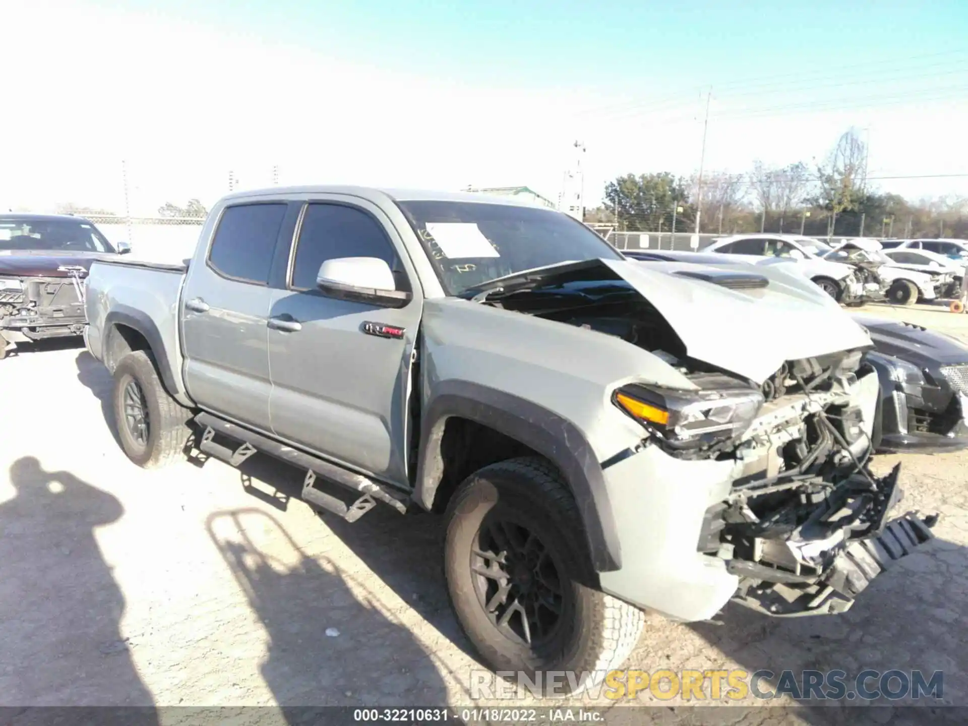 1 Photograph of a damaged car 5TFCZ5AN7MX268065 TOYOTA TACOMA 4WD 2021