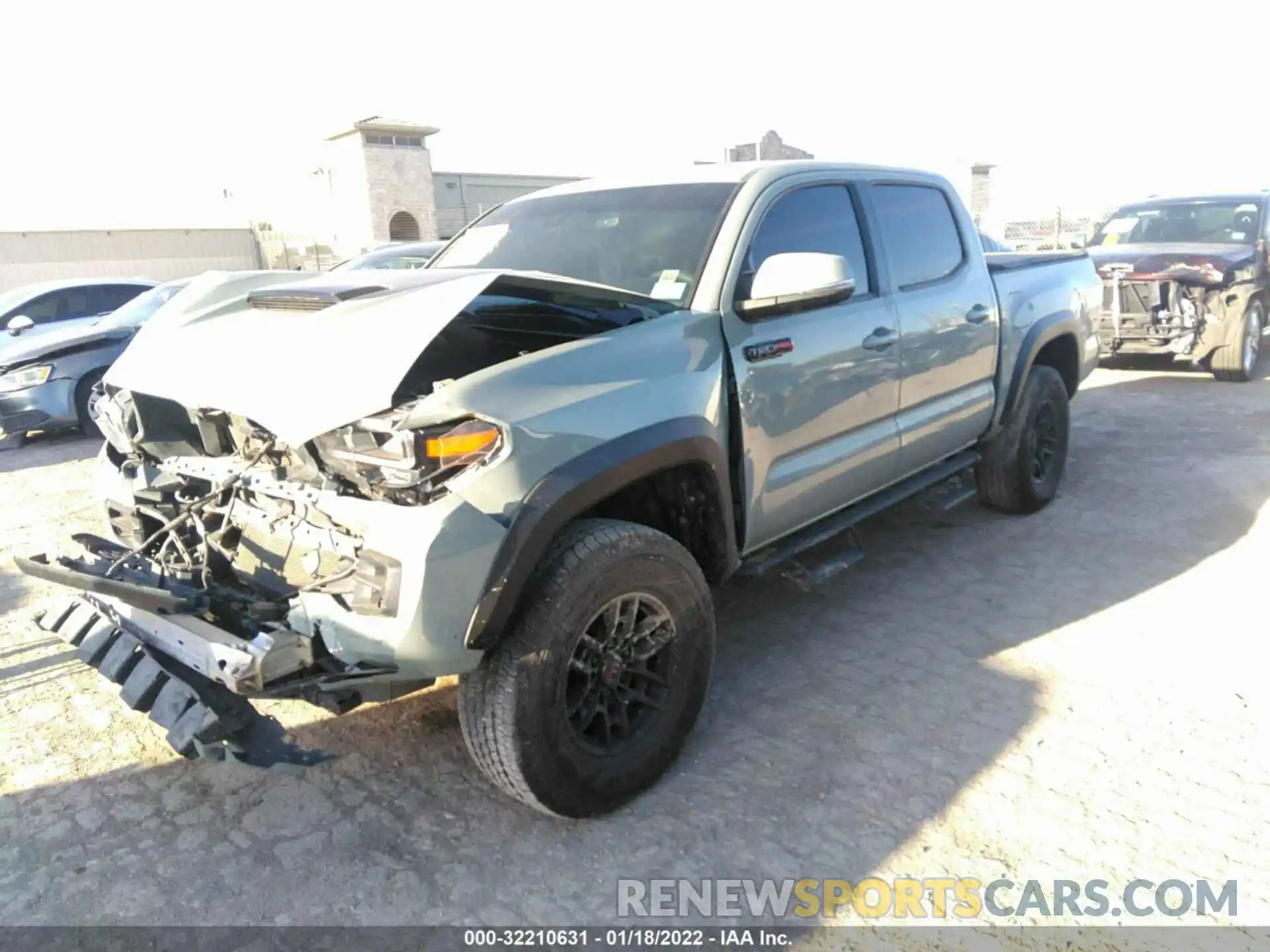 2 Photograph of a damaged car 5TFCZ5AN7MX268065 TOYOTA TACOMA 4WD 2021