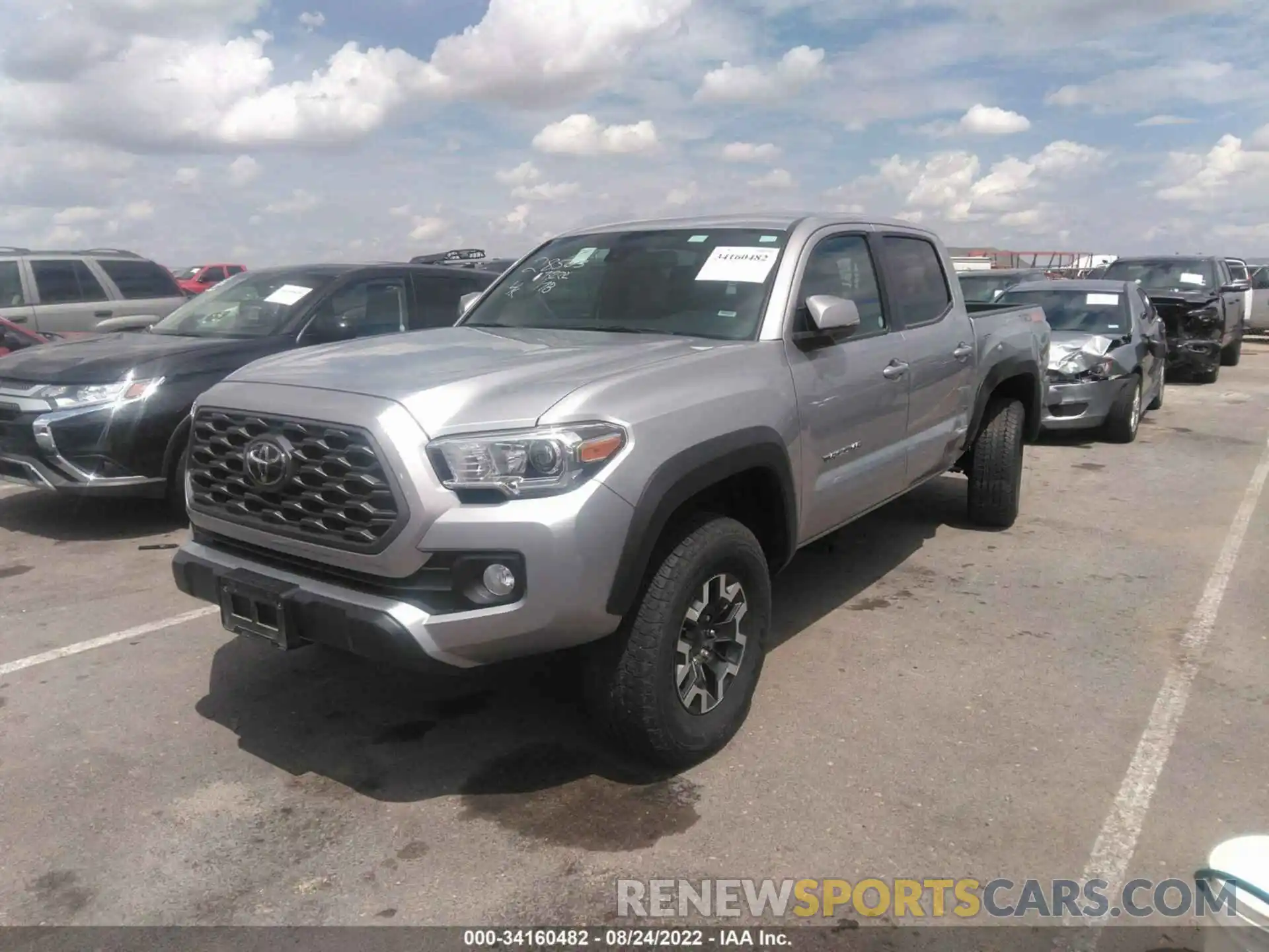 2 Photograph of a damaged car 5TFCZ5AN7MX268759 TOYOTA TACOMA 4WD 2021