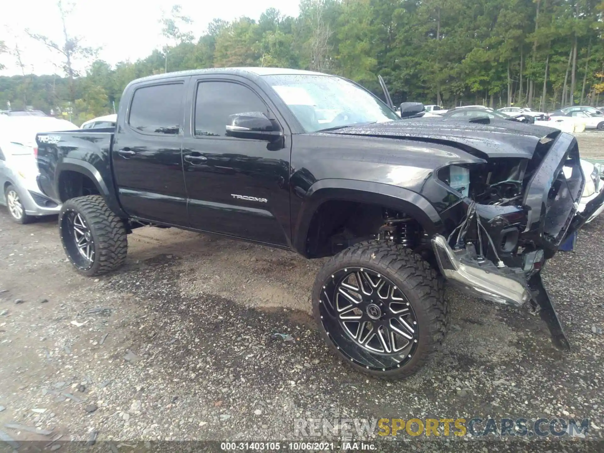 1 Photograph of a damaged car 5TFCZ5AN7MX270382 TOYOTA TACOMA 4WD 2021