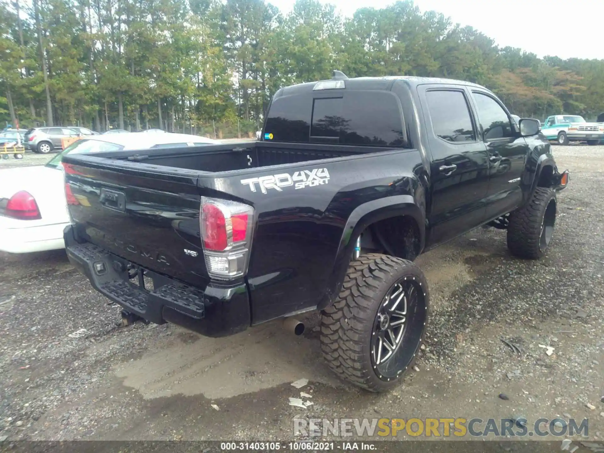 4 Фотография поврежденного автомобиля 5TFCZ5AN7MX270382 TOYOTA TACOMA 4WD 2021