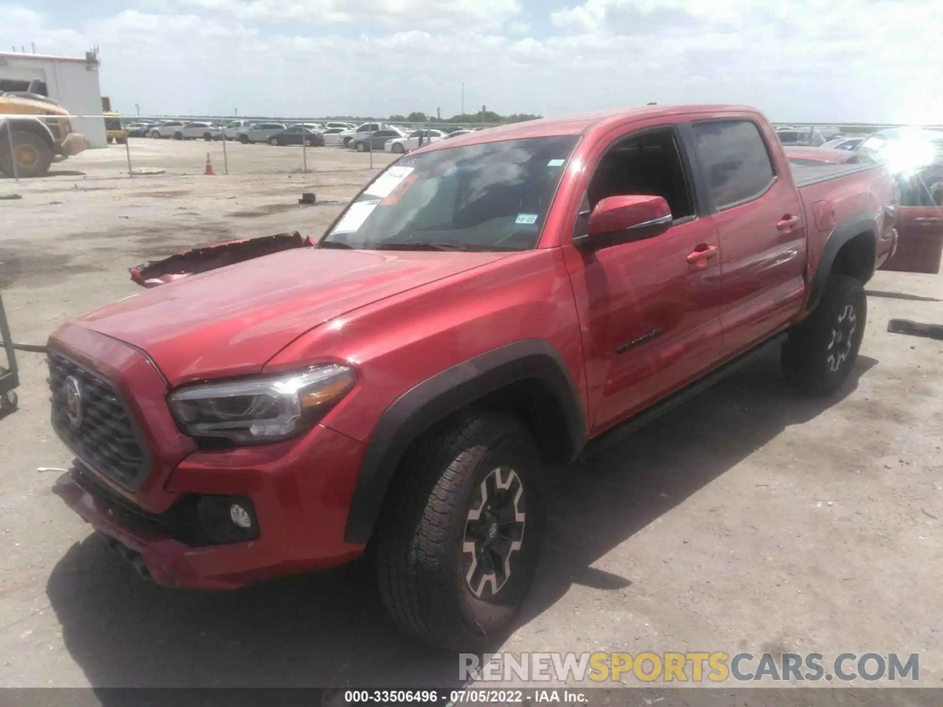 2 Photograph of a damaged car 5TFCZ5AN8MX248858 TOYOTA TACOMA 4WD 2021