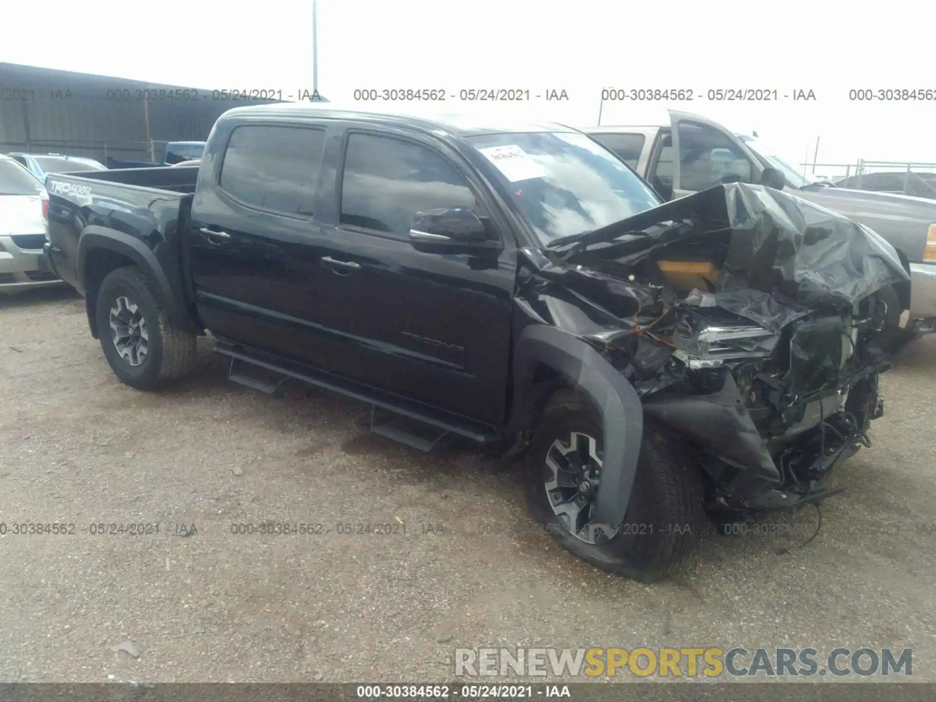 1 Photograph of a damaged car 5TFCZ5AN8MX257978 TOYOTA TACOMA 4WD 2021