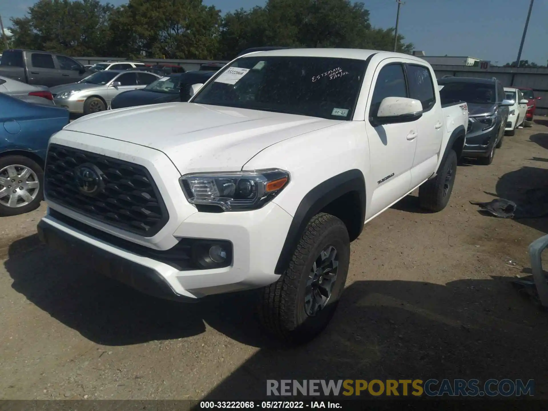 2 Photograph of a damaged car 5TFCZ5AN8MX263750 TOYOTA TACOMA 4WD 2021