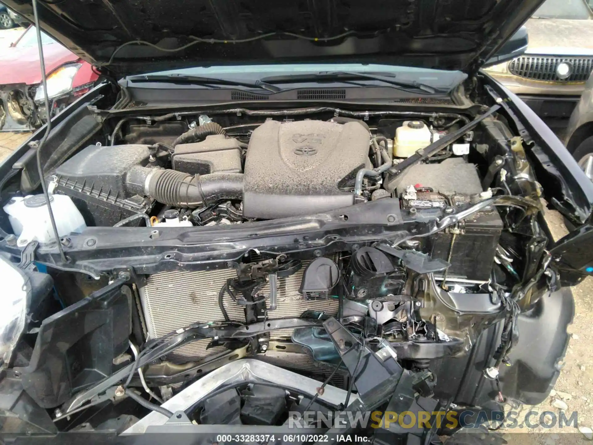 10 Photograph of a damaged car 5TFCZ5AN8MX267541 TOYOTA TACOMA 4WD 2021