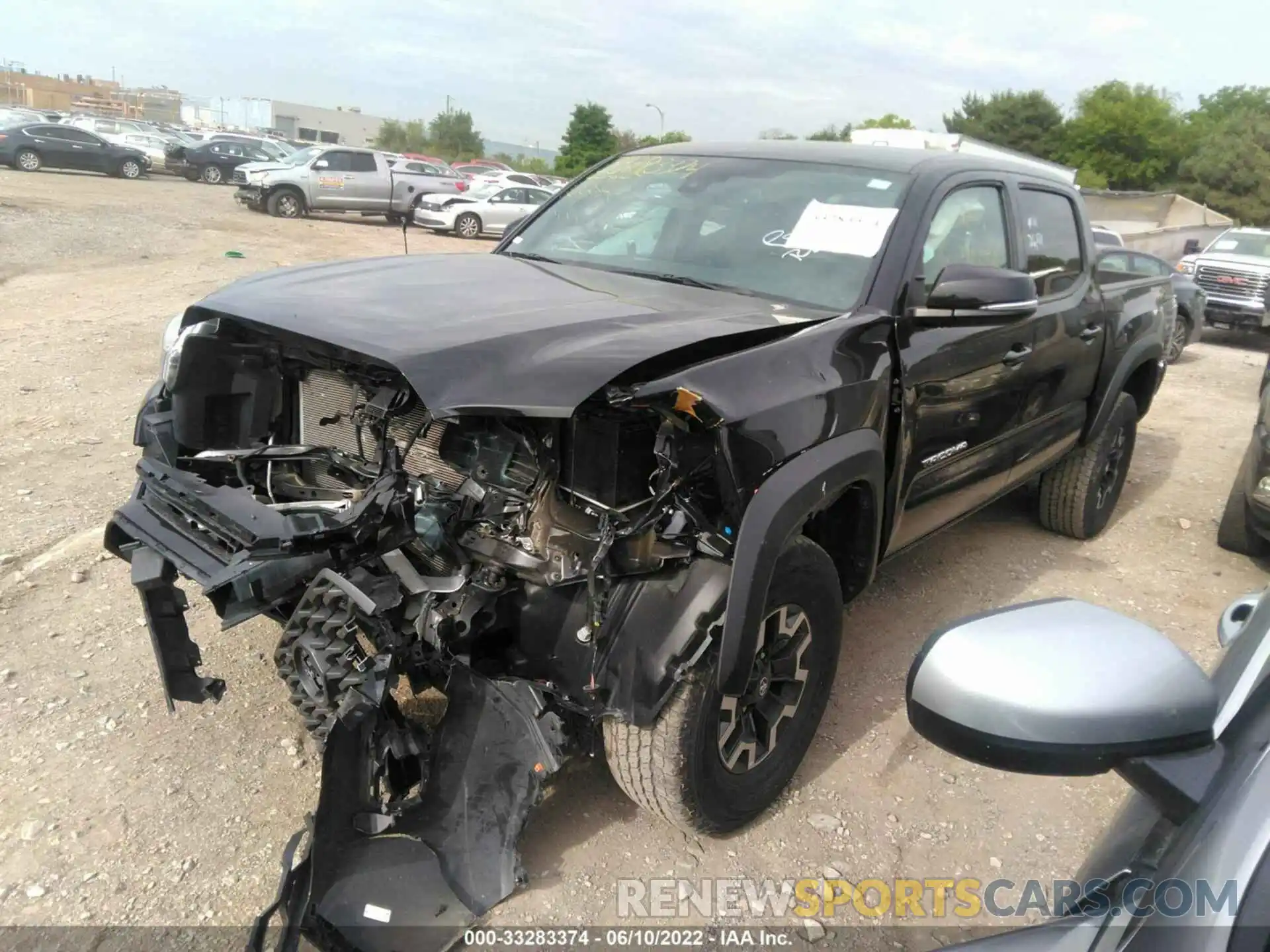 2 Photograph of a damaged car 5TFCZ5AN8MX267541 TOYOTA TACOMA 4WD 2021