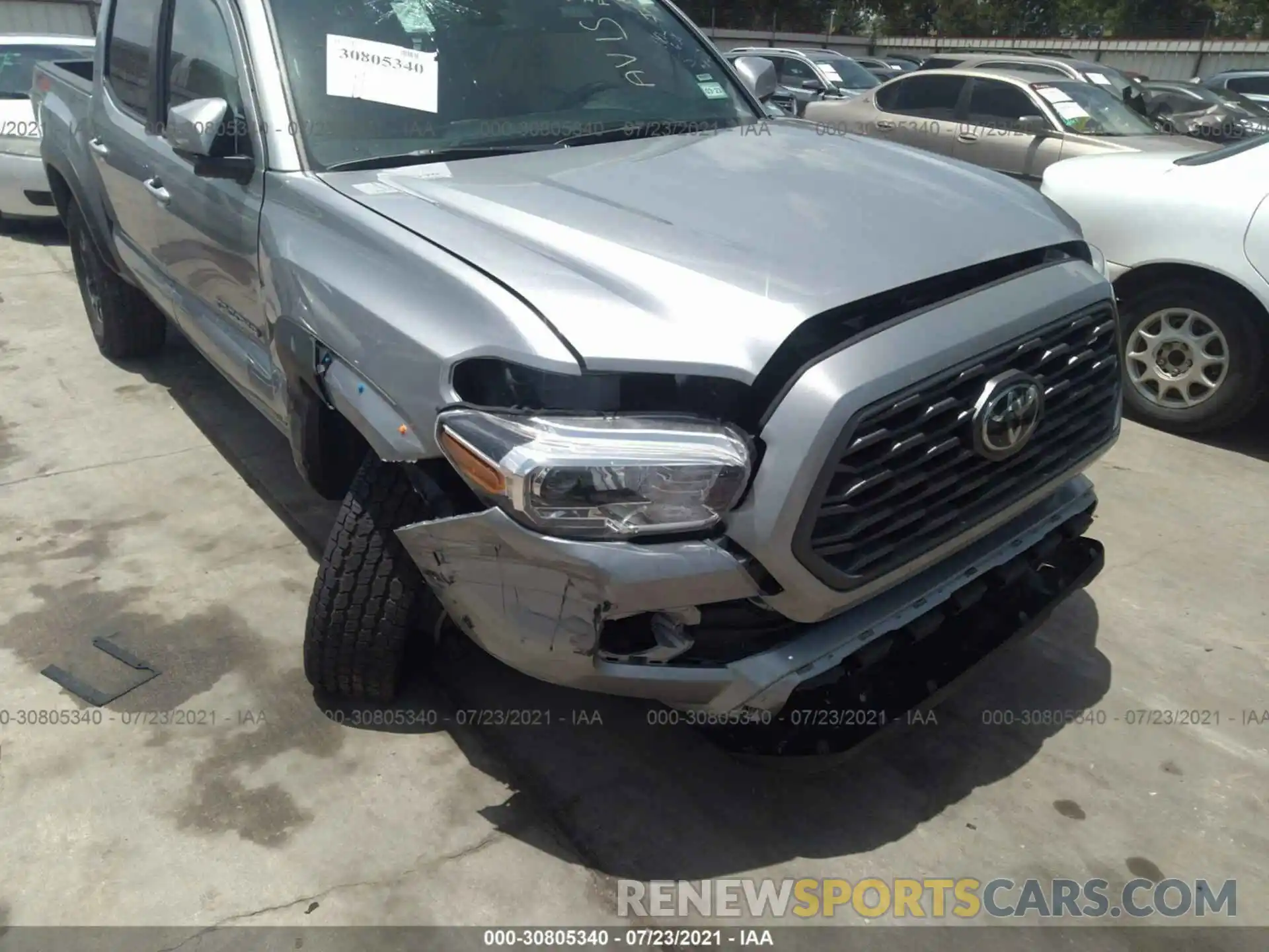 6 Photograph of a damaged car 5TFCZ5AN8MX269080 TOYOTA TACOMA 4WD 2021