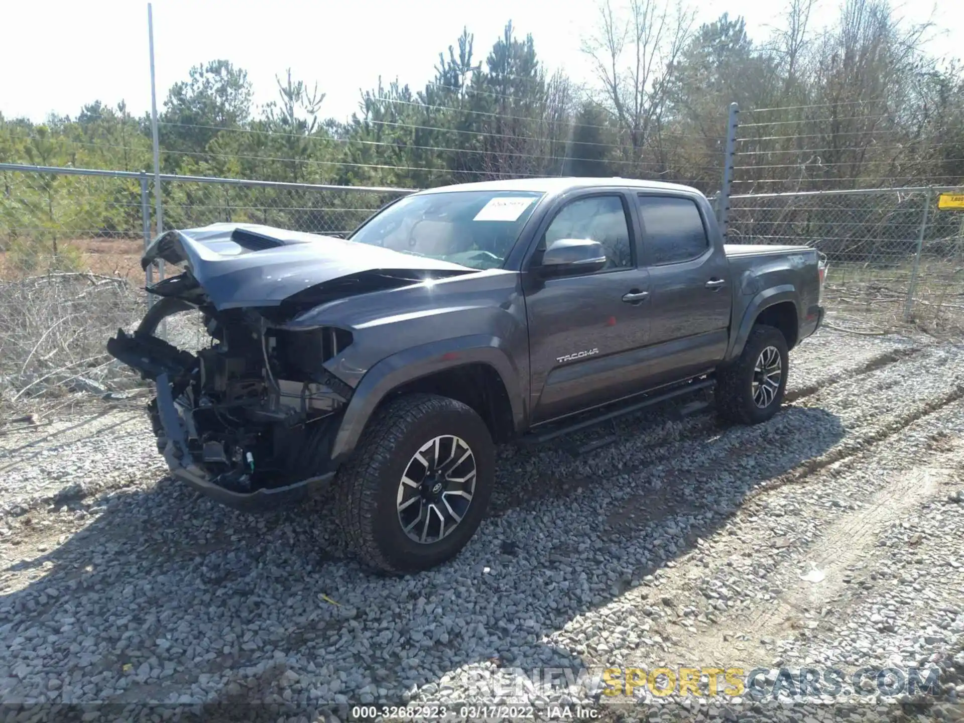 2 Photograph of a damaged car 5TFCZ5AN9MX245970 TOYOTA TACOMA 4WD 2021