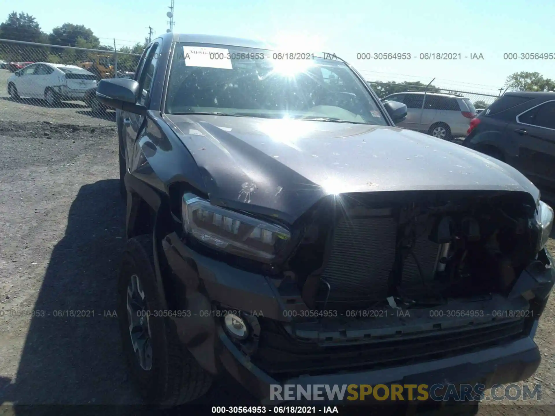 6 Photograph of a damaged car 5TFCZ5AN9MX249758 TOYOTA TACOMA 4WD 2021