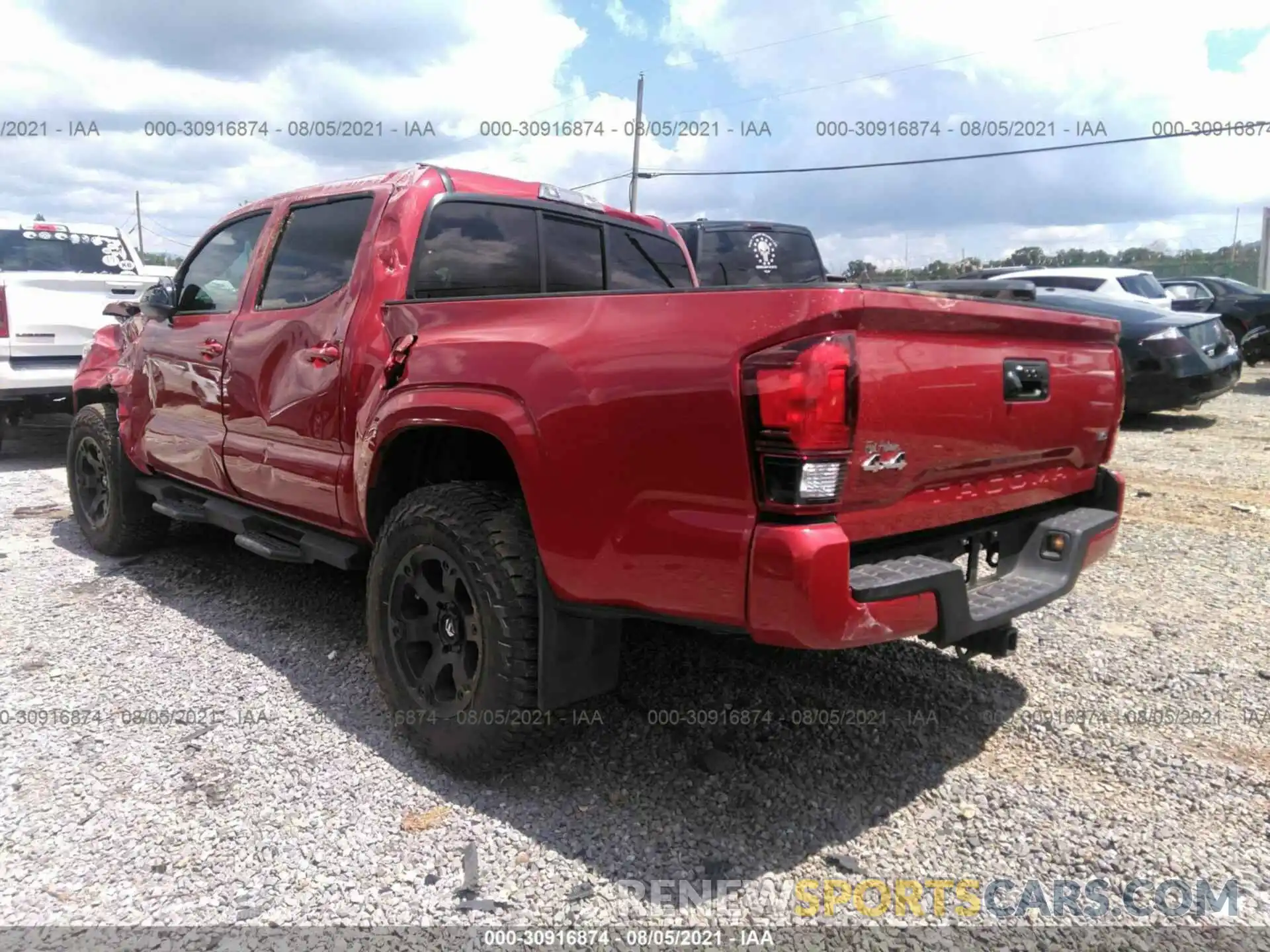 3 Photograph of a damaged car 5TFCZ5AN9MX254149 TOYOTA TACOMA 4WD 2021