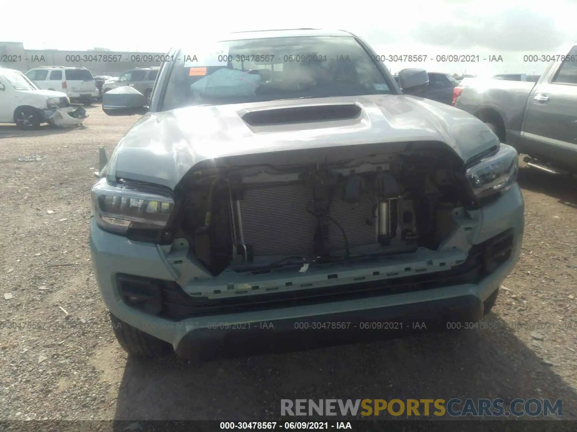 6 Photograph of a damaged car 5TFCZ5AN9MX254703 TOYOTA TACOMA 4WD 2021