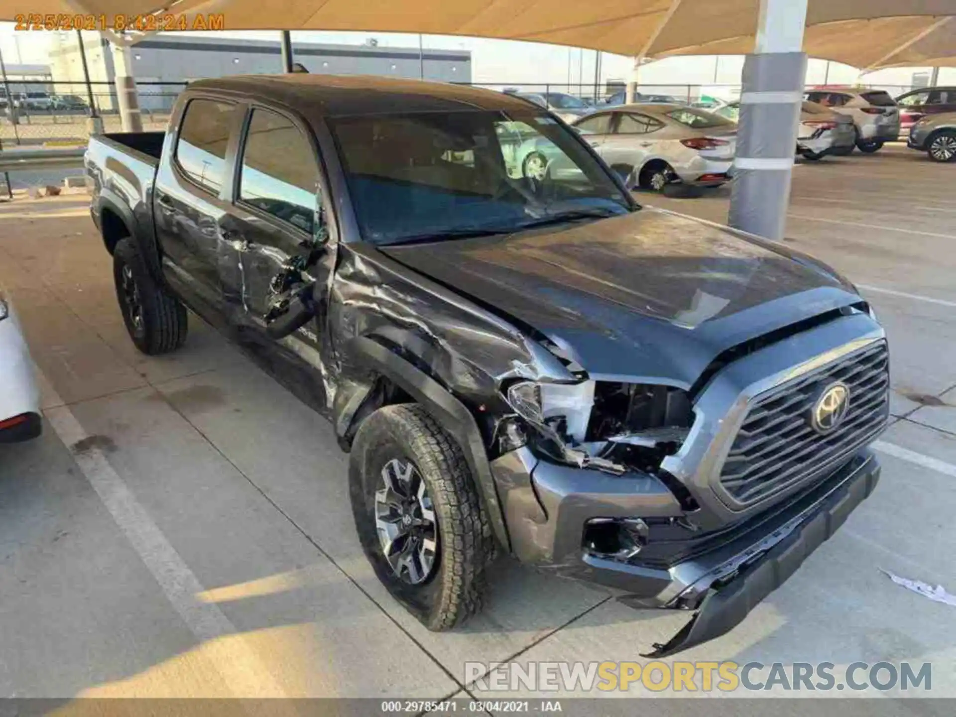 14 Фотография поврежденного автомобиля 5TFCZ5AN9MX259108 TOYOTA TACOMA 4WD 2021