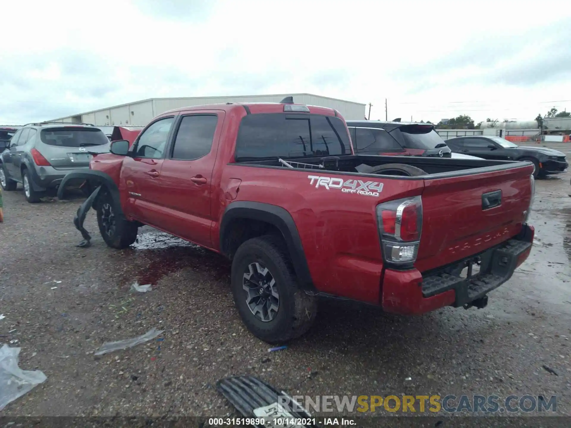 3 Photograph of a damaged car 5TFCZ5AN9MX259707 TOYOTA TACOMA 4WD 2021