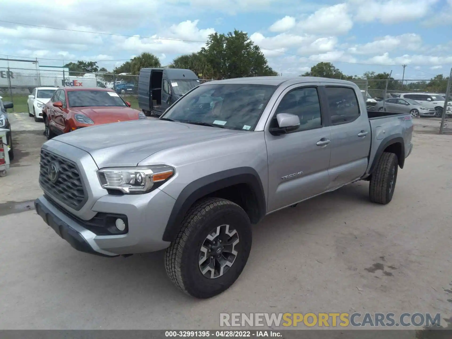 2 Photograph of a damaged car 5TFCZ5AN9MX263689 TOYOTA TACOMA 4WD 2021