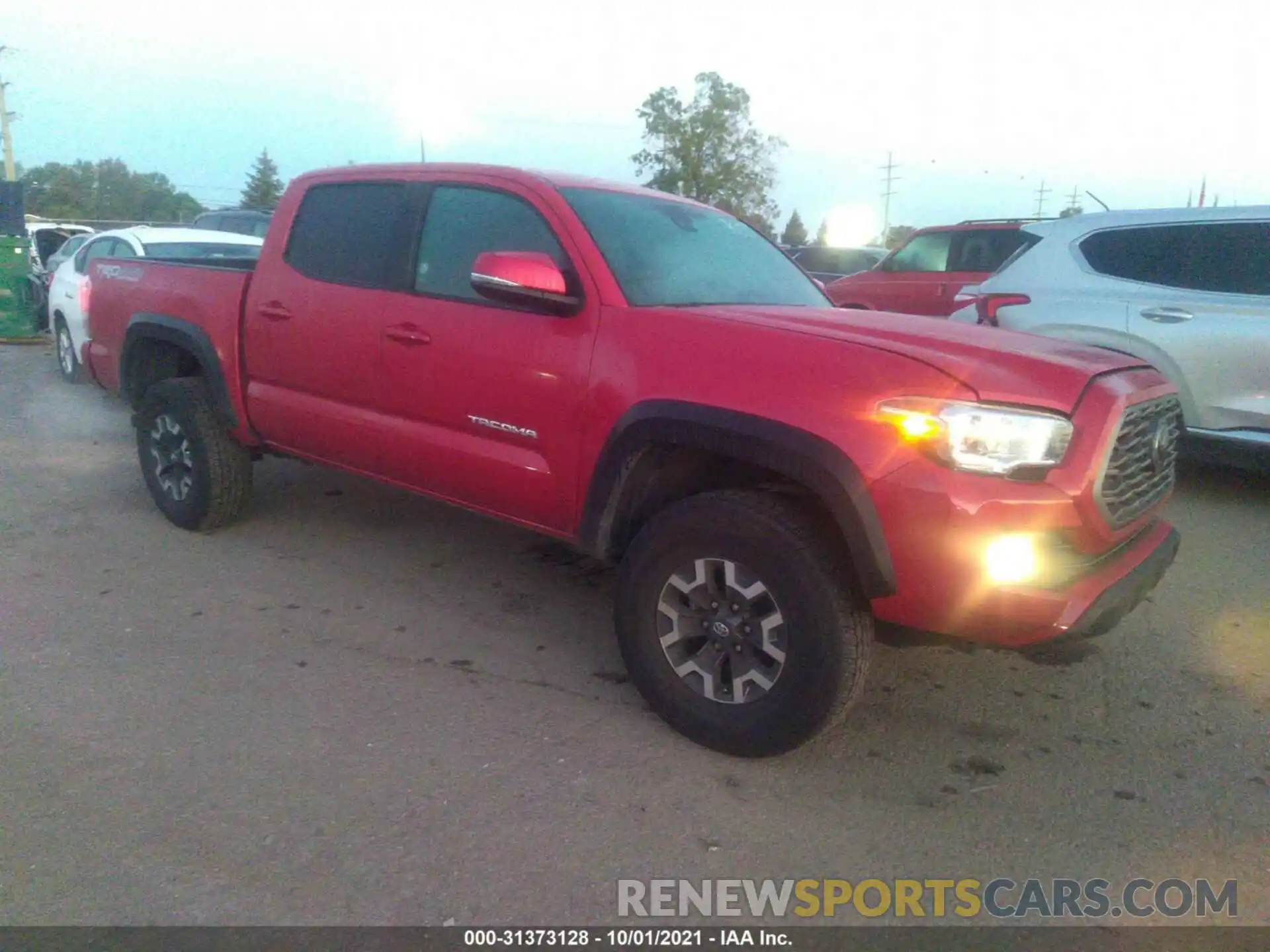 1 Photograph of a damaged car 5TFCZ5AN9MX265152 TOYOTA TACOMA 4WD 2021