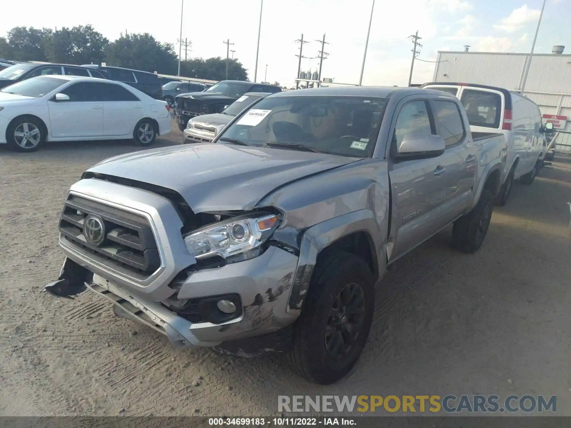 2 Photograph of a damaged car 5TFCZ5AN9MX268939 TOYOTA TACOMA 4WD 2021