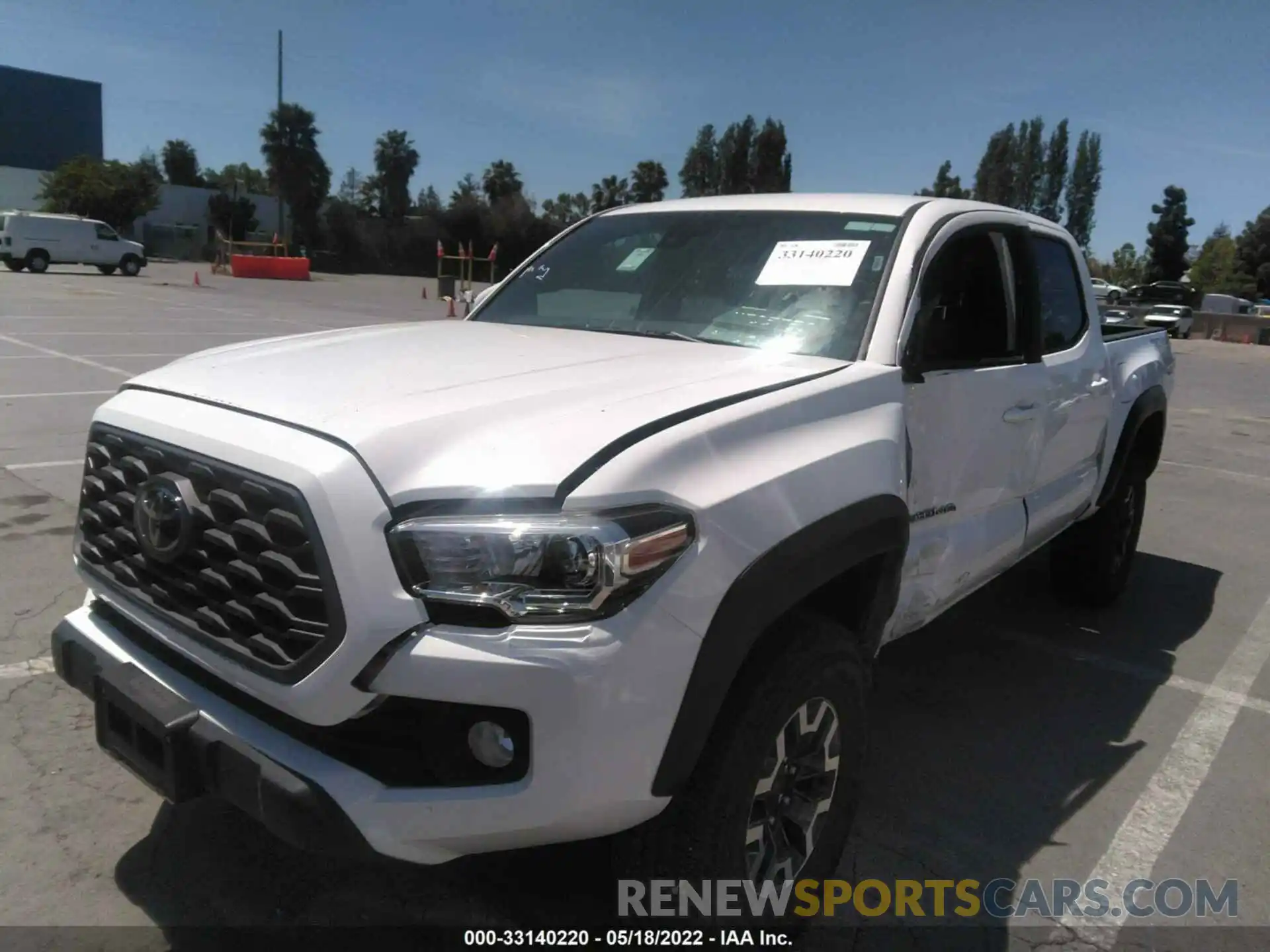 2 Photograph of a damaged car 5TFCZ5AN9MX269007 TOYOTA TACOMA 4WD 2021