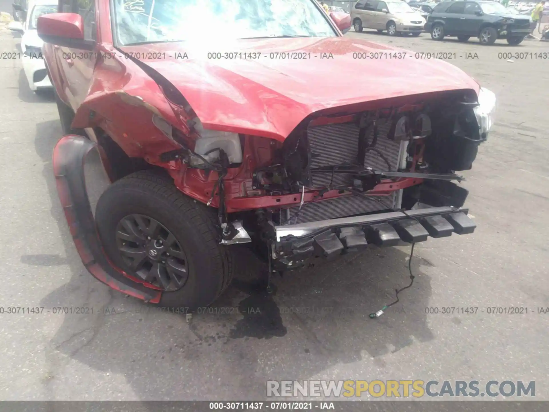 6 Photograph of a damaged car 5TFCZ5AN9MX271081 TOYOTA TACOMA 4WD 2021