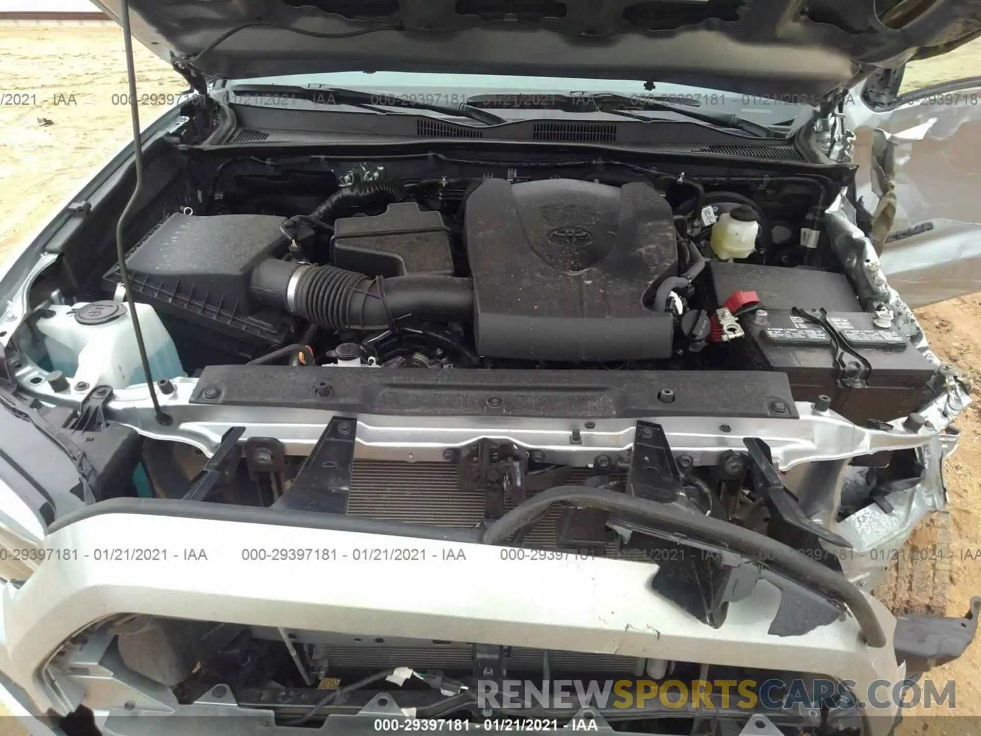 10 Photograph of a damaged car 5TFCZ5ANXMX247923 TOYOTA TACOMA 4WD 2021