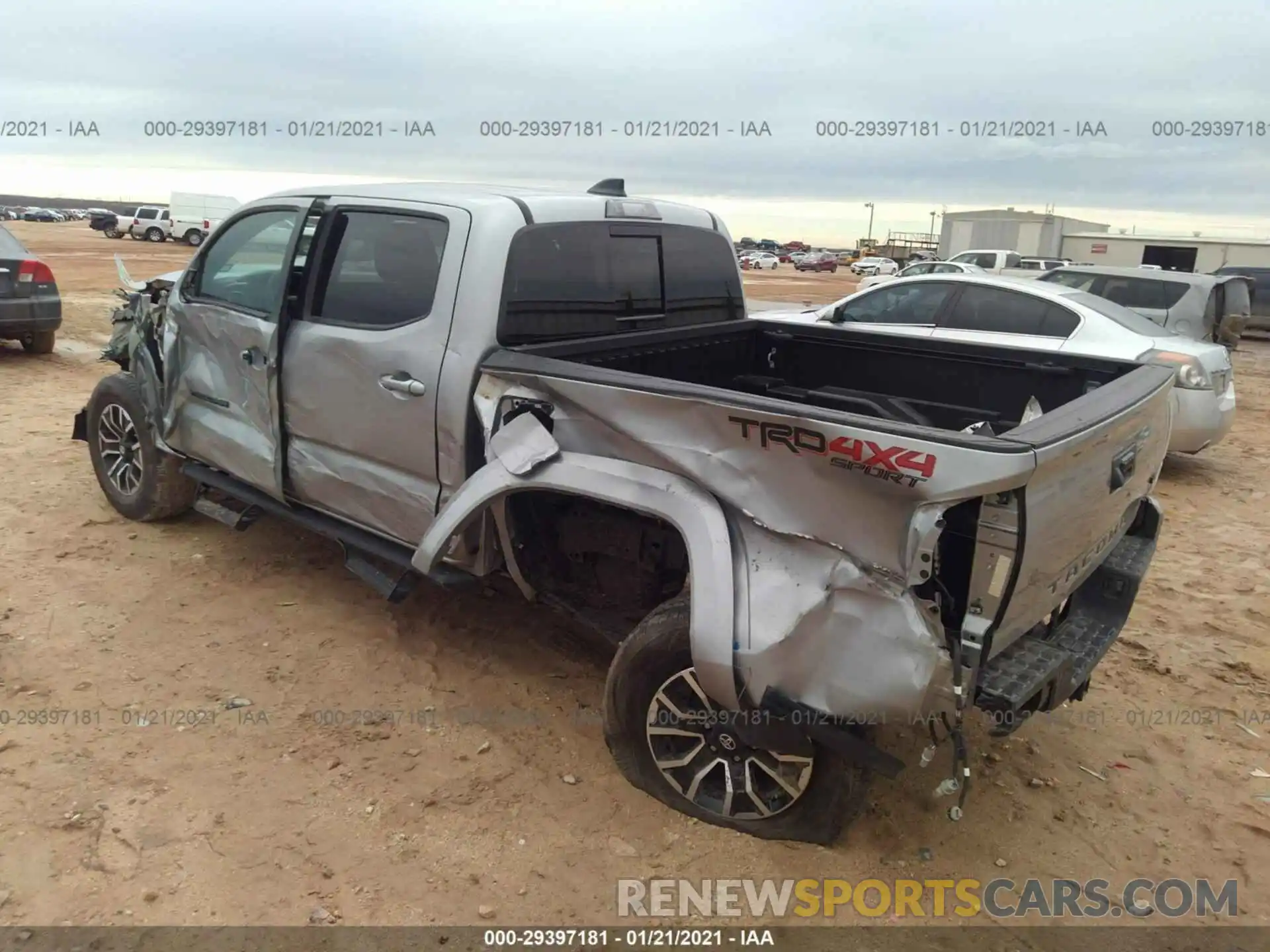 3 Photograph of a damaged car 5TFCZ5ANXMX247923 TOYOTA TACOMA 4WD 2021