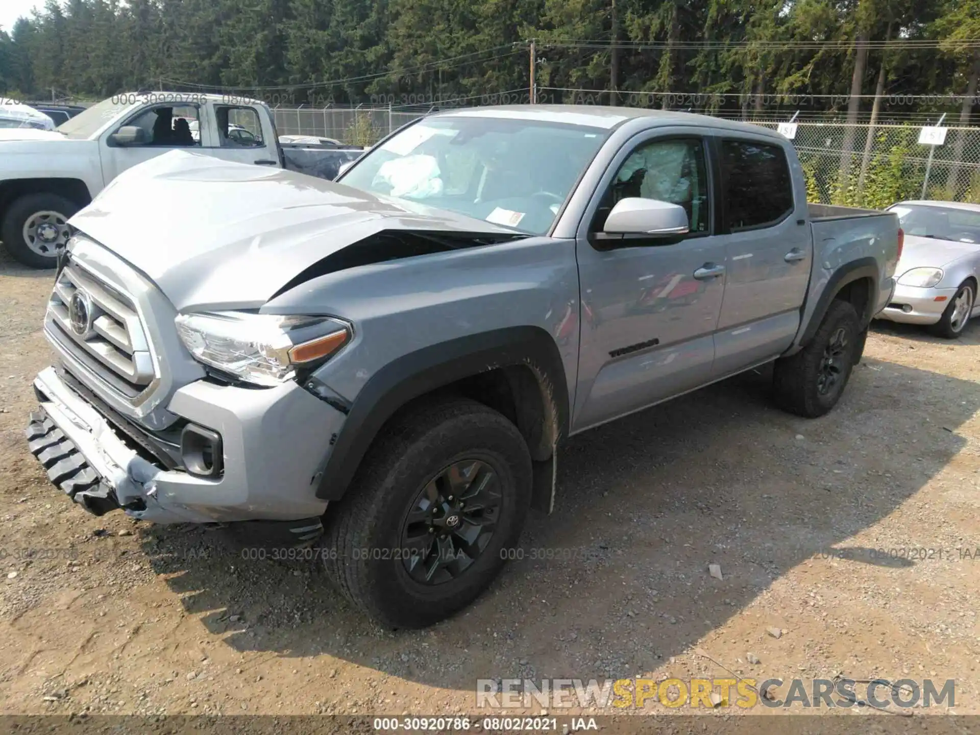 2 Photograph of a damaged car 5TFCZ5ANXMX248523 TOYOTA TACOMA 4WD 2021