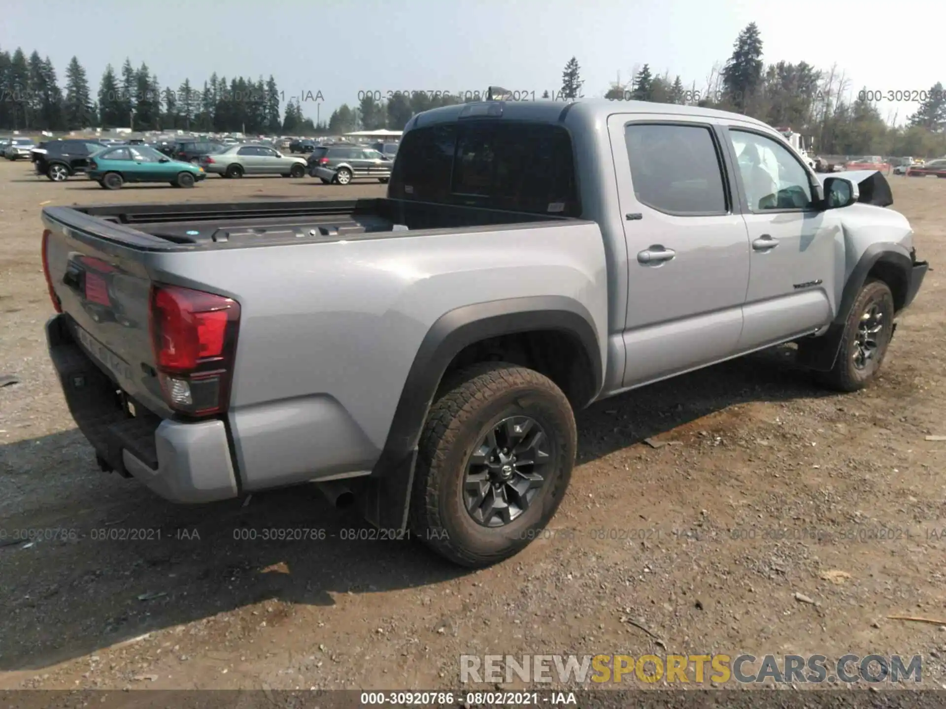 4 Фотография поврежденного автомобиля 5TFCZ5ANXMX248523 TOYOTA TACOMA 4WD 2021