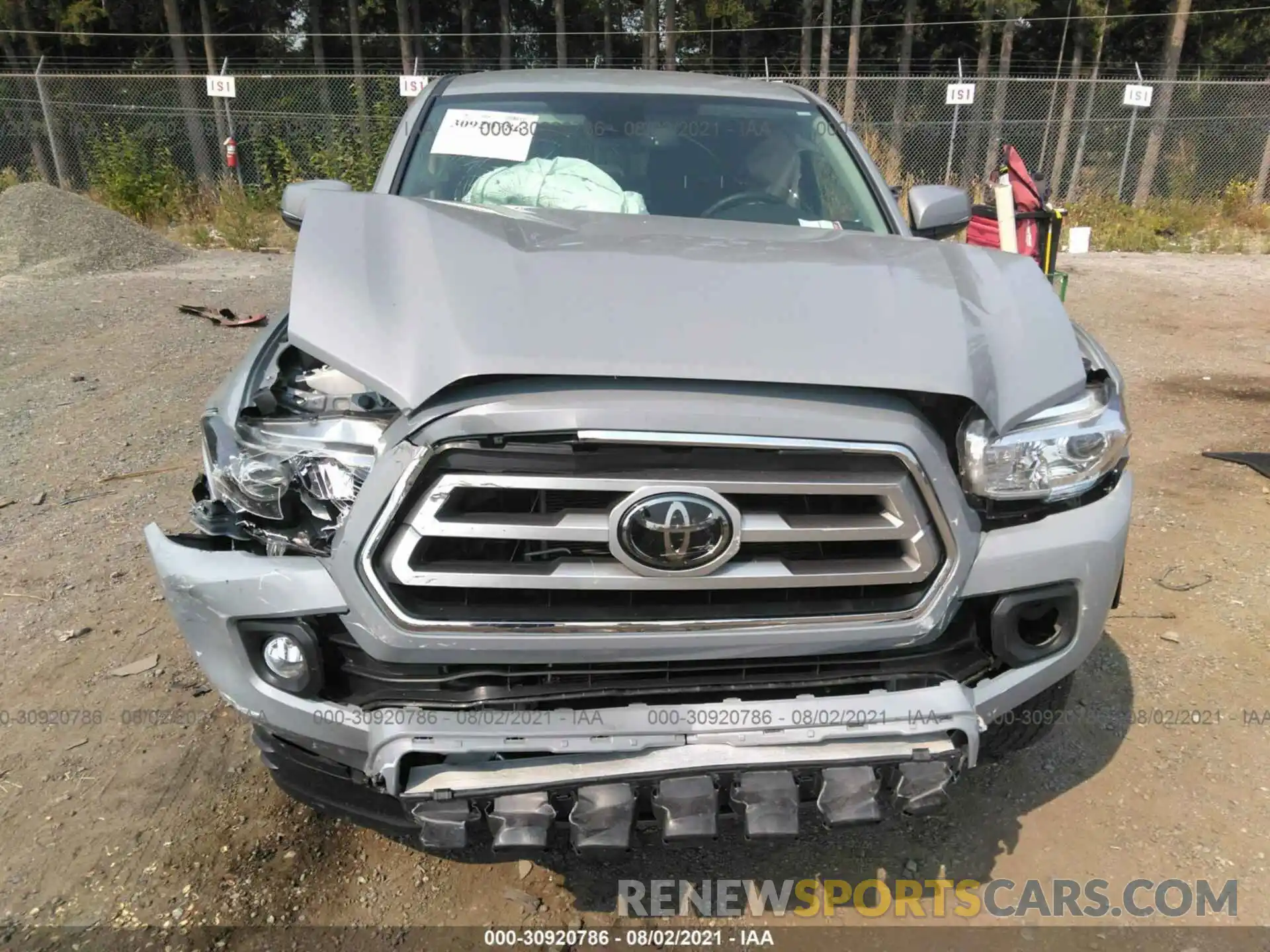 6 Фотография поврежденного автомобиля 5TFCZ5ANXMX248523 TOYOTA TACOMA 4WD 2021