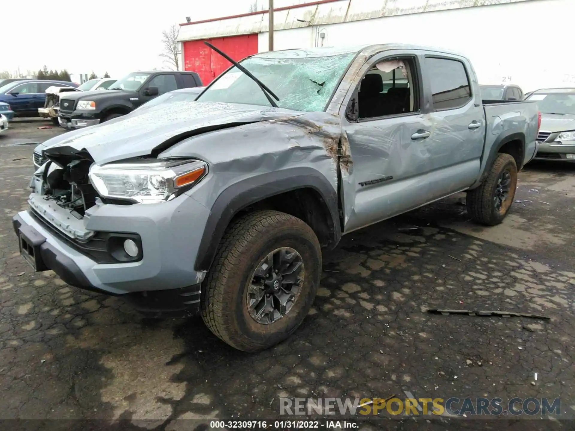 2 Photograph of a damaged car 5TFCZ5ANXMX255097 TOYOTA TACOMA 4WD 2021