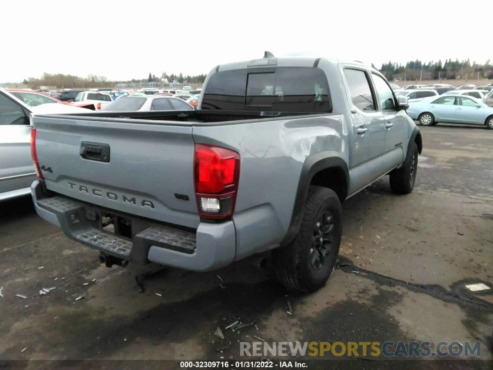 4 Фотография поврежденного автомобиля 5TFCZ5ANXMX255097 TOYOTA TACOMA 4WD 2021