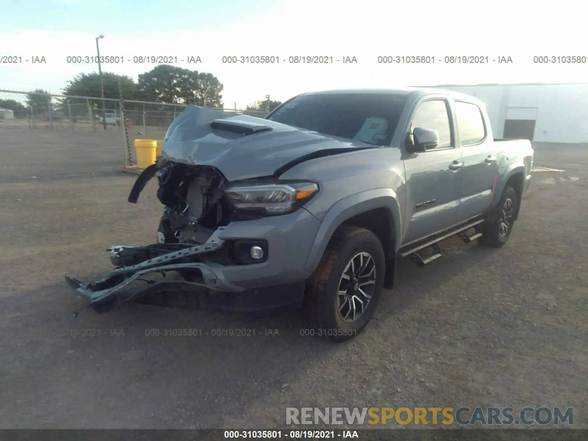 2 Photograph of a damaged car 5TFCZ5ANXMX255813 TOYOTA TACOMA 4WD 2021