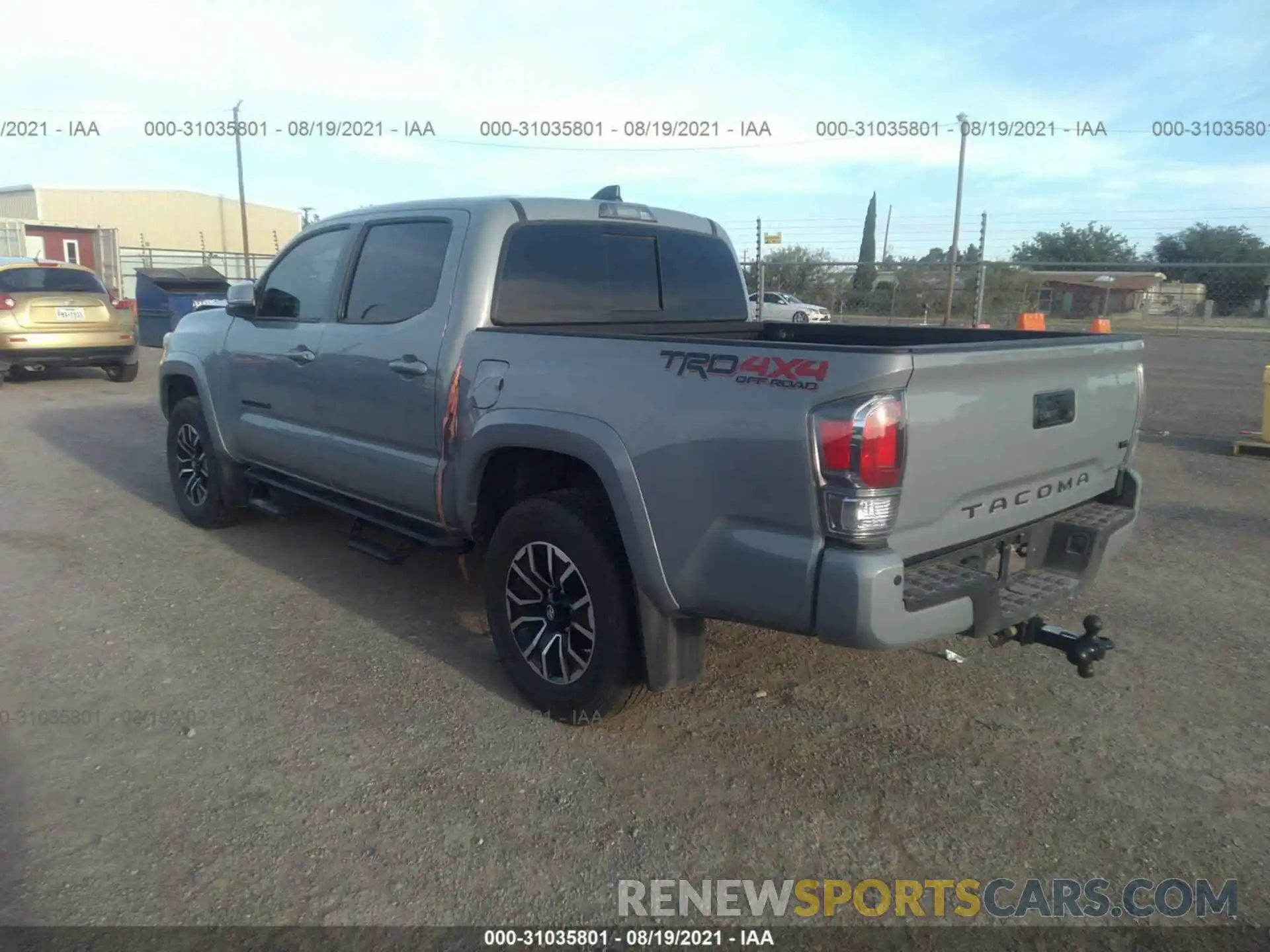 3 Photograph of a damaged car 5TFCZ5ANXMX255813 TOYOTA TACOMA 4WD 2021