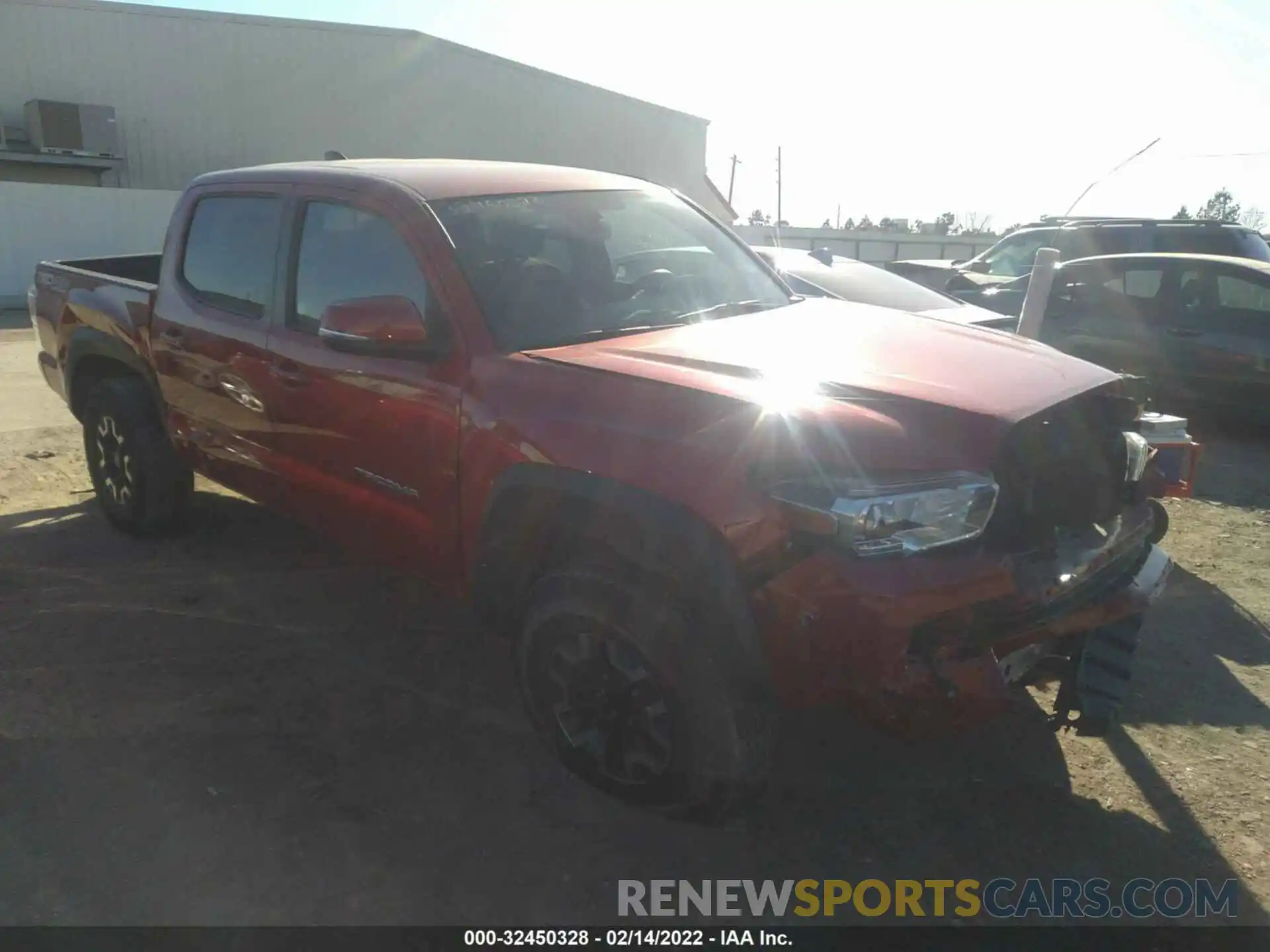 1 Photograph of a damaged car 5TFCZ5ANXMX262924 TOYOTA TACOMA 4WD 2021