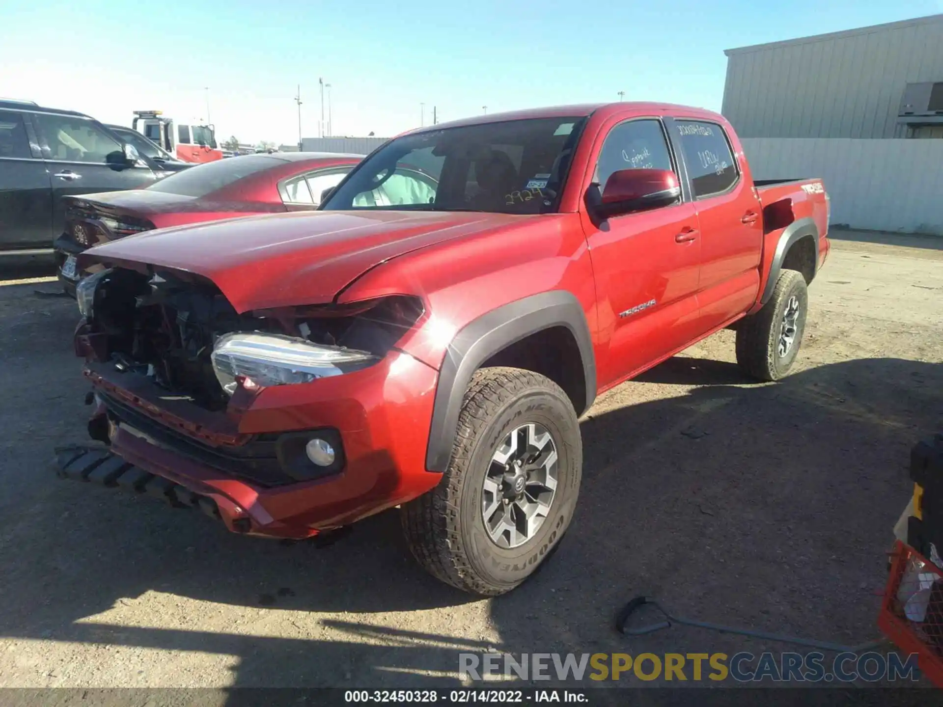 2 Photograph of a damaged car 5TFCZ5ANXMX262924 TOYOTA TACOMA 4WD 2021