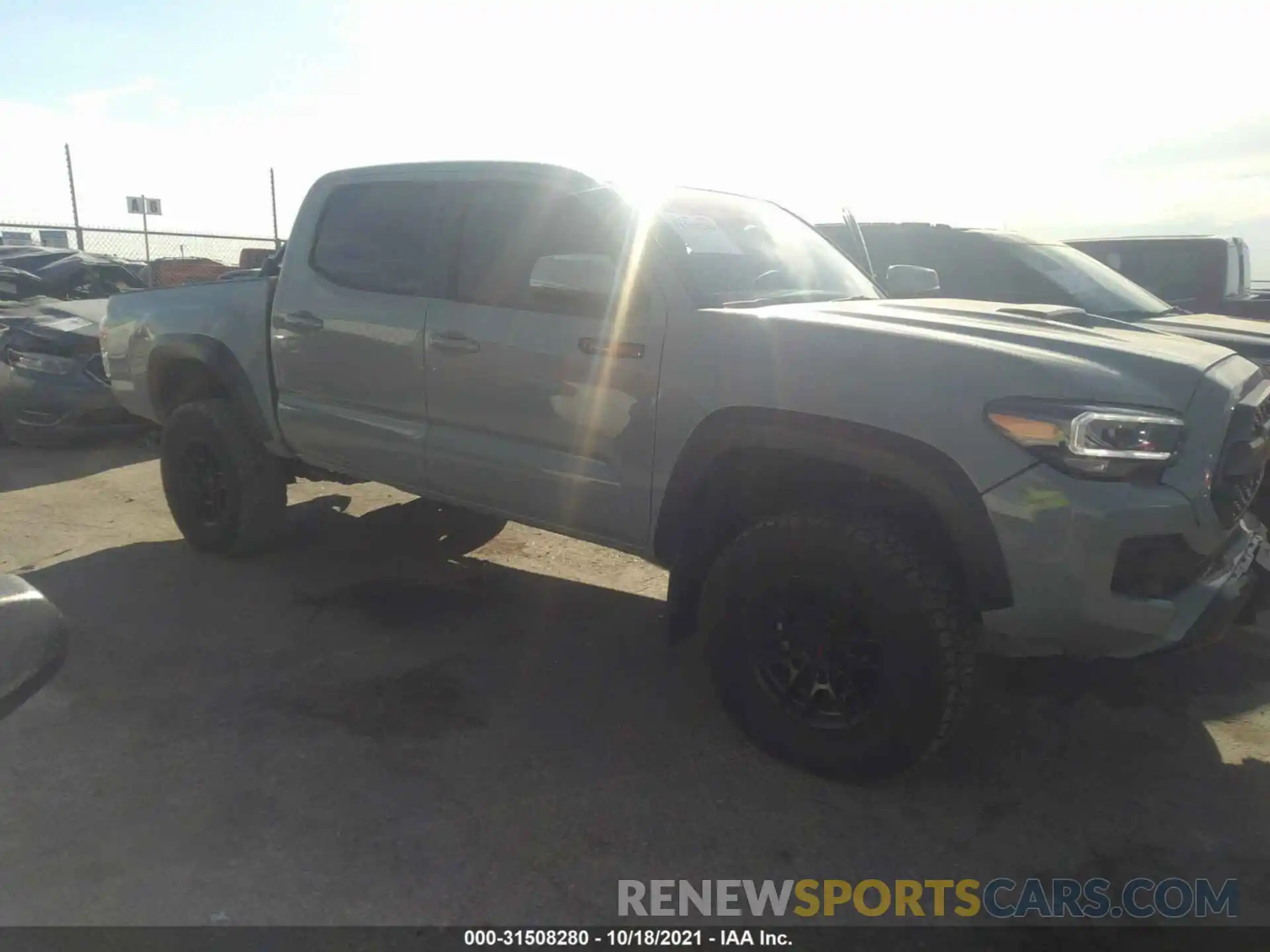 1 Photograph of a damaged car 5TFCZ5ANXMX269341 TOYOTA TACOMA 4WD 2021