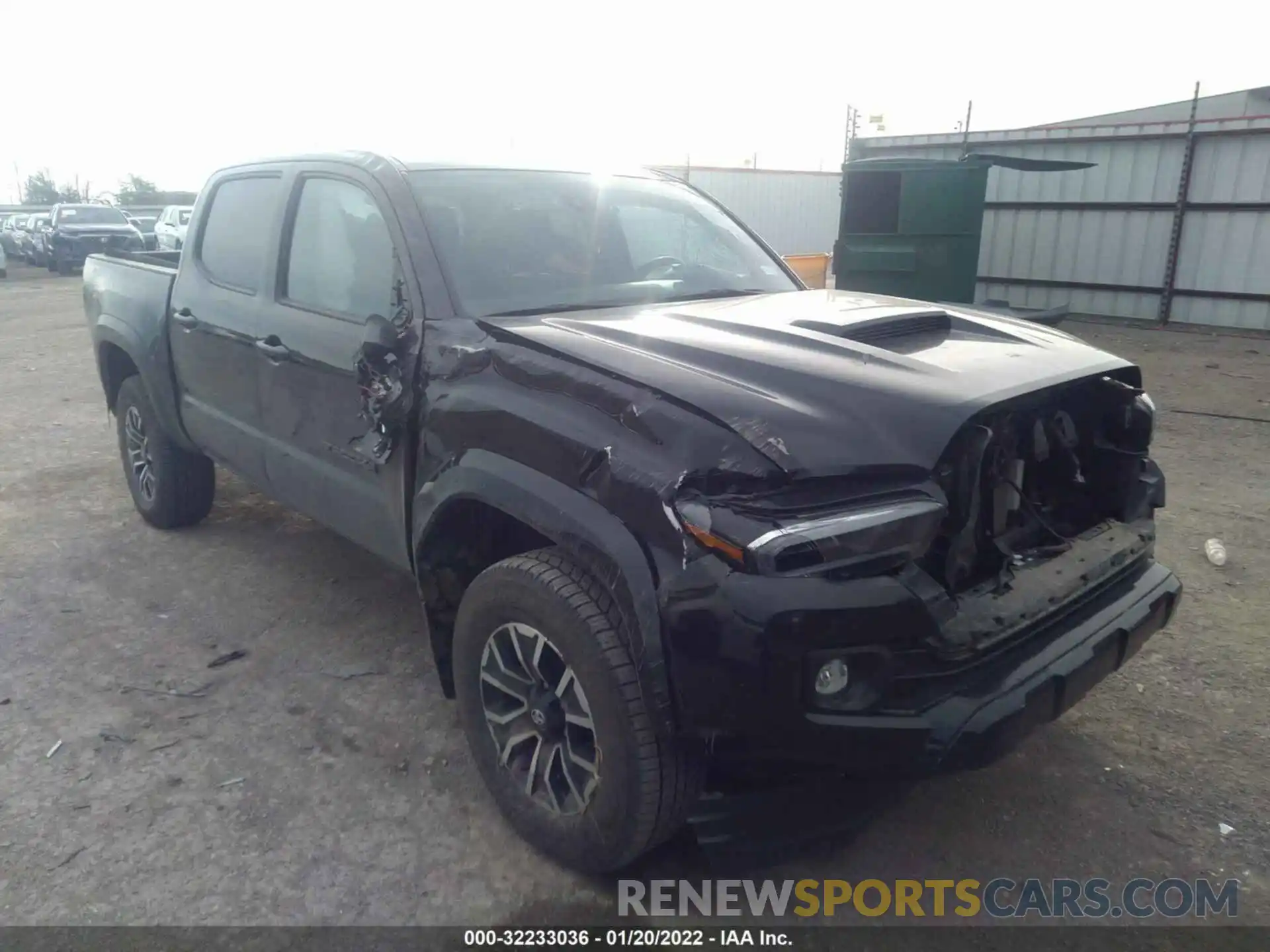 1 Photograph of a damaged car 5TFCZ5ANXMX274846 TOYOTA TACOMA 4WD 2021