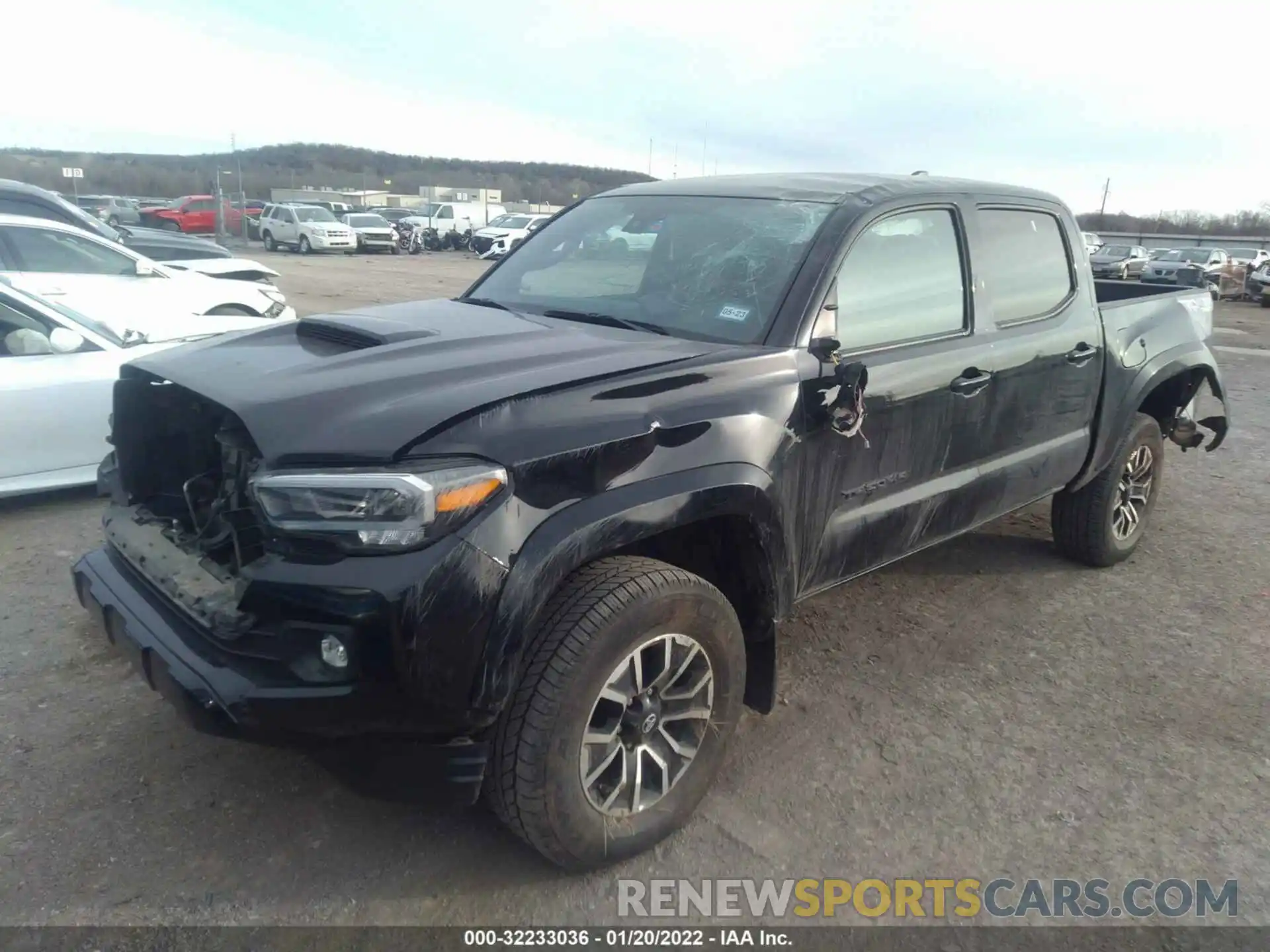 2 Фотография поврежденного автомобиля 5TFCZ5ANXMX274846 TOYOTA TACOMA 4WD 2021