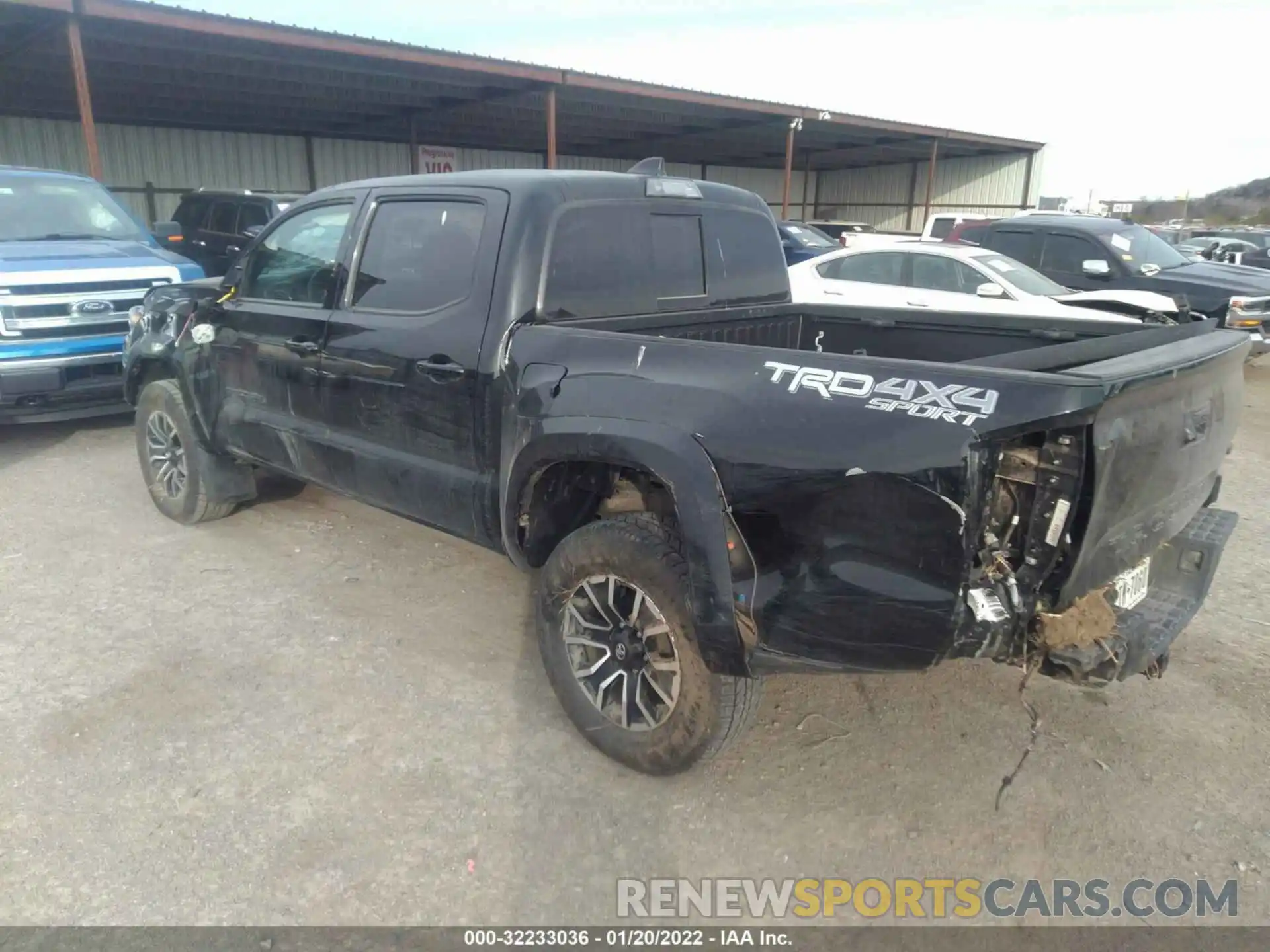 3 Фотография поврежденного автомобиля 5TFCZ5ANXMX274846 TOYOTA TACOMA 4WD 2021