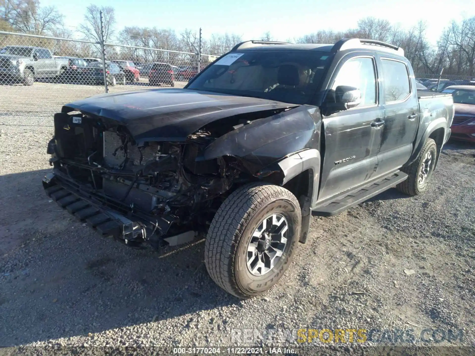 2 Фотография поврежденного автомобиля 5TFCZ5ANXMX277035 TOYOTA TACOMA 4WD 2021