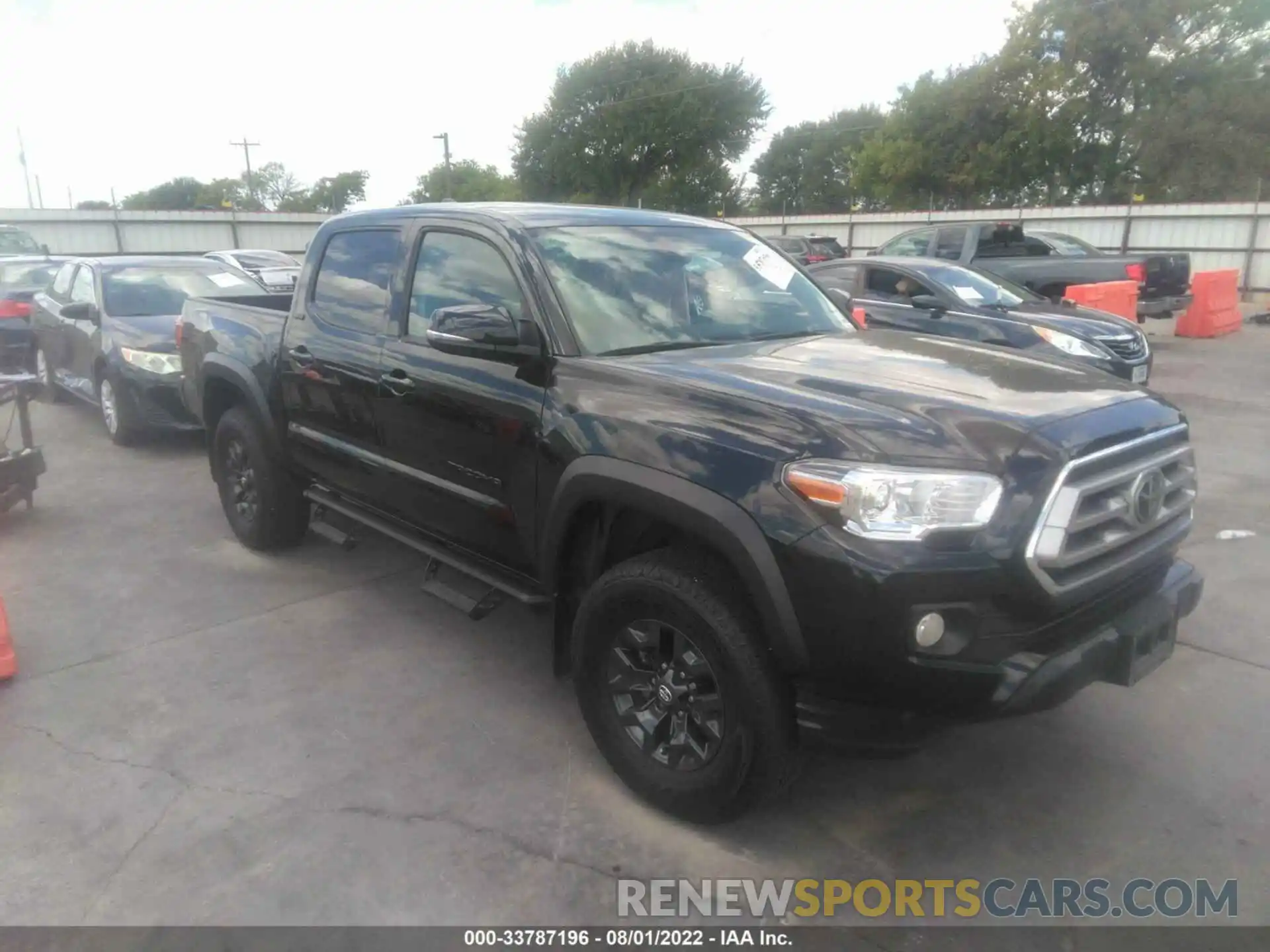 1 Photograph of a damaged car 5TFCZ5ANXMX278542 TOYOTA TACOMA 4WD 2021