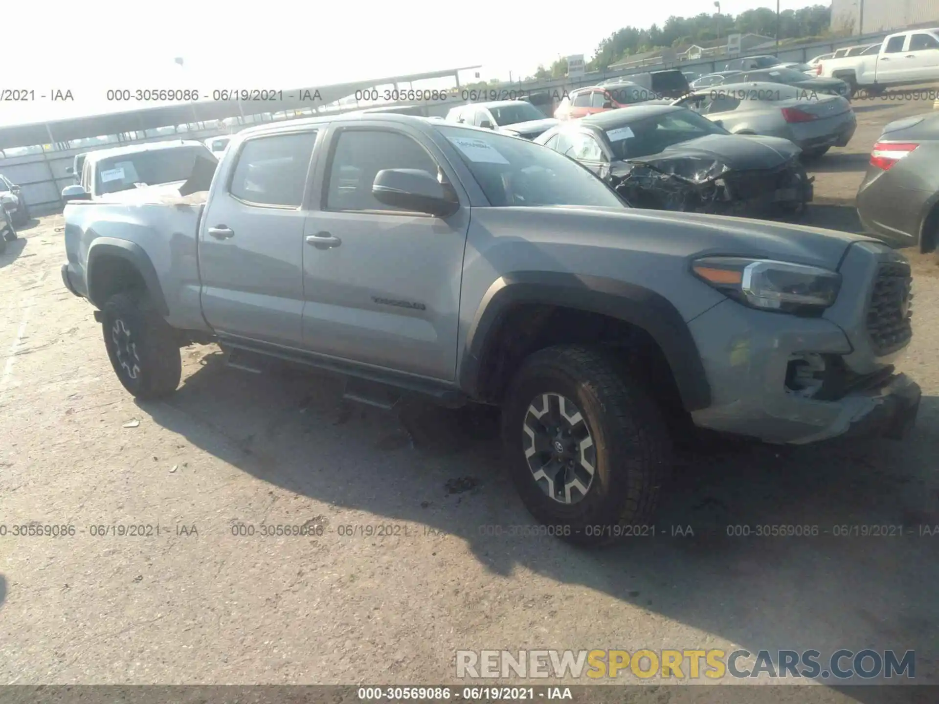 1 Photograph of a damaged car 5TFDZ5BN1MX061822 TOYOTA TACOMA 4WD 2021