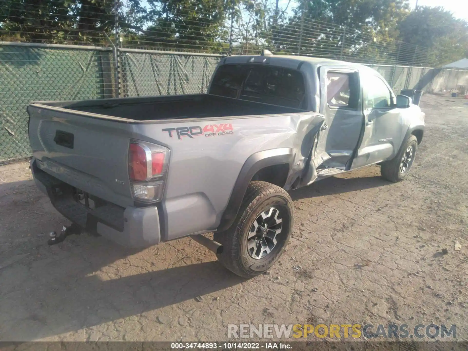 4 Фотография поврежденного автомобиля 5TFDZ5BN6MX057118 TOYOTA TACOMA 4WD 2021