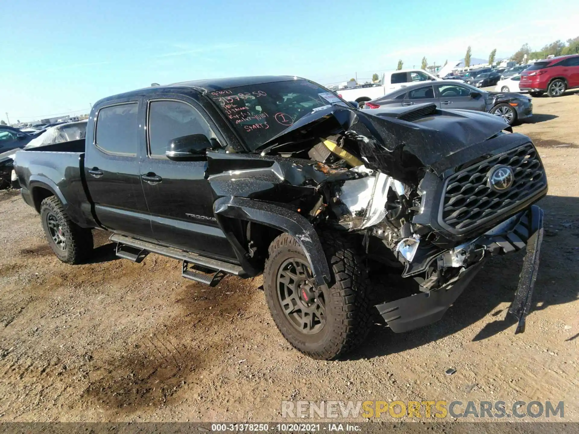 1 Photograph of a damaged car 5TFDZ5BNXMX055825 TOYOTA TACOMA 4WD 2021