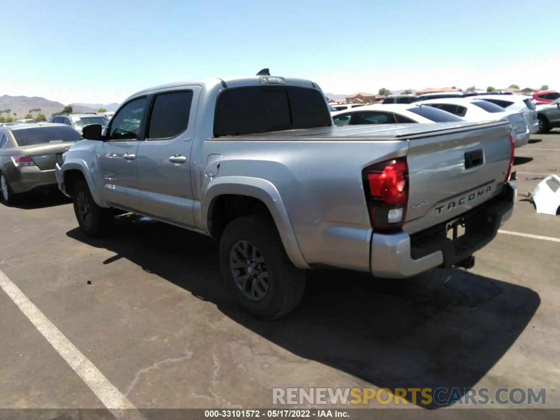 3 Photograph of a damaged car 3TMCZ5AN0NM457969 TOYOTA TACOMA 4WD 2022