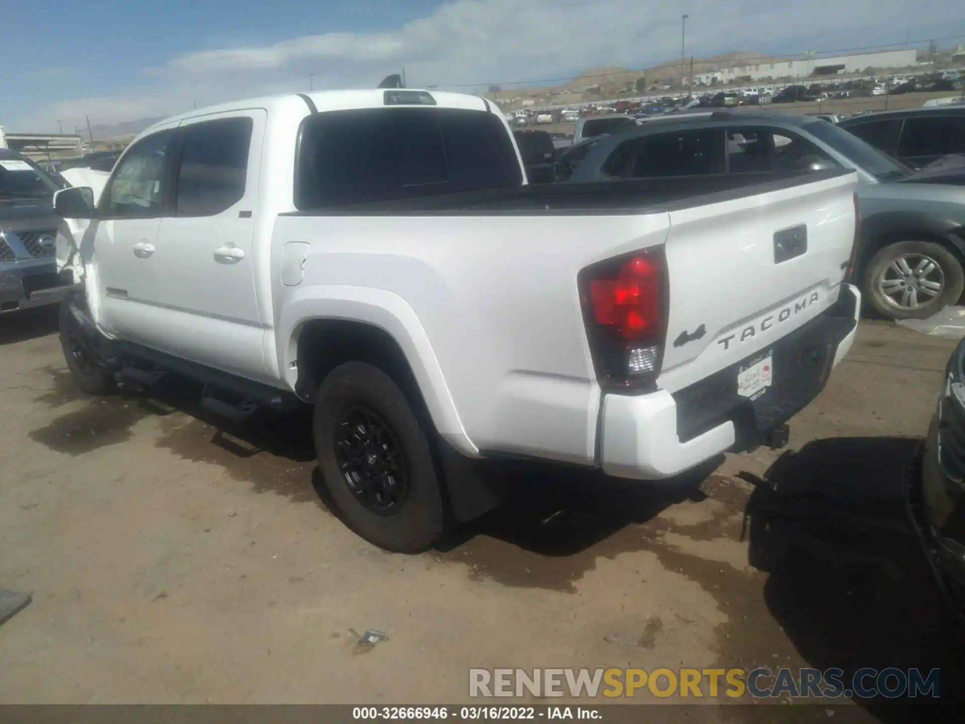 3 Photograph of a damaged car 3TMCZ5AN0NM478269 TOYOTA TACOMA 4WD 2022