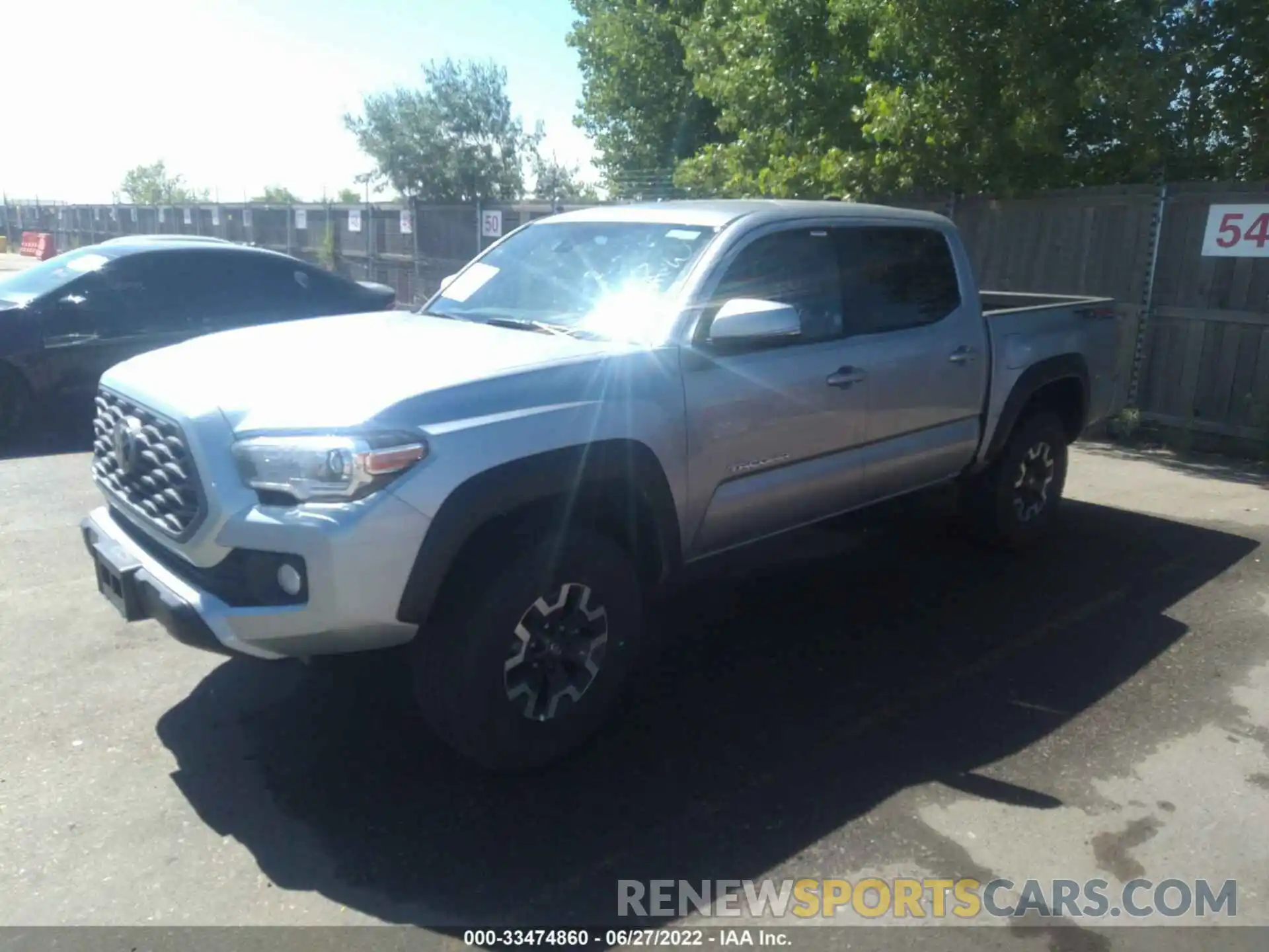 2 Photograph of a damaged car 3TMCZ5AN0NM494522 TOYOTA TACOMA 4WD 2022