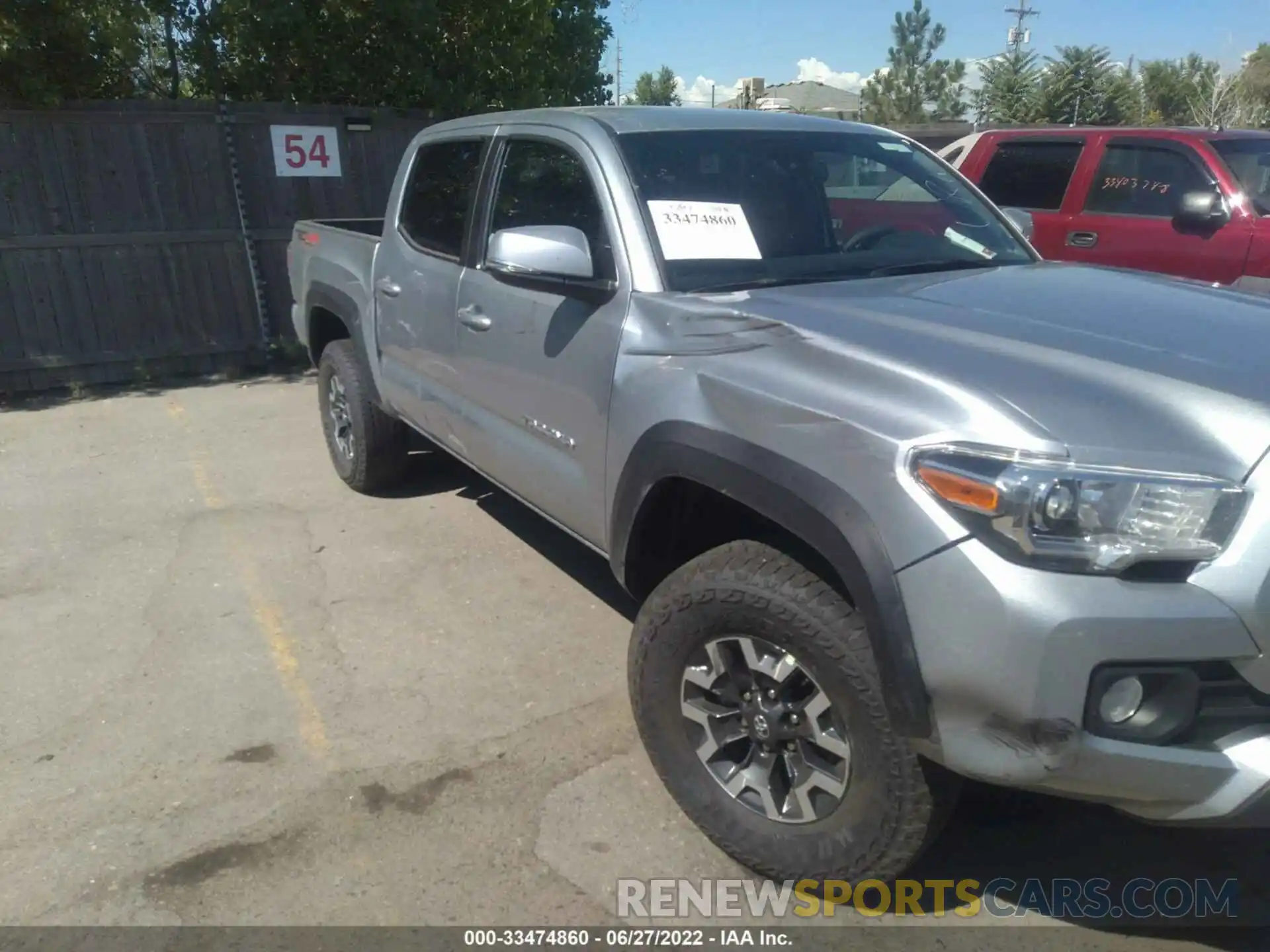 6 Photograph of a damaged car 3TMCZ5AN0NM494522 TOYOTA TACOMA 4WD 2022