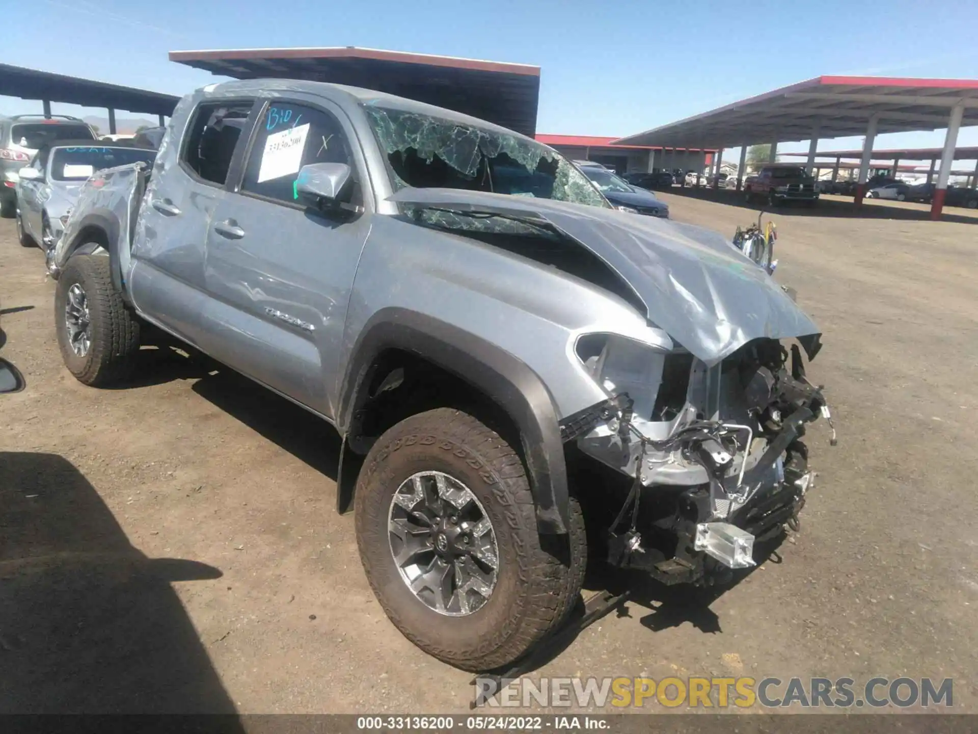 1 Photograph of a damaged car 3TMCZ5AN0NM498876 TOYOTA TACOMA 4WD 2022