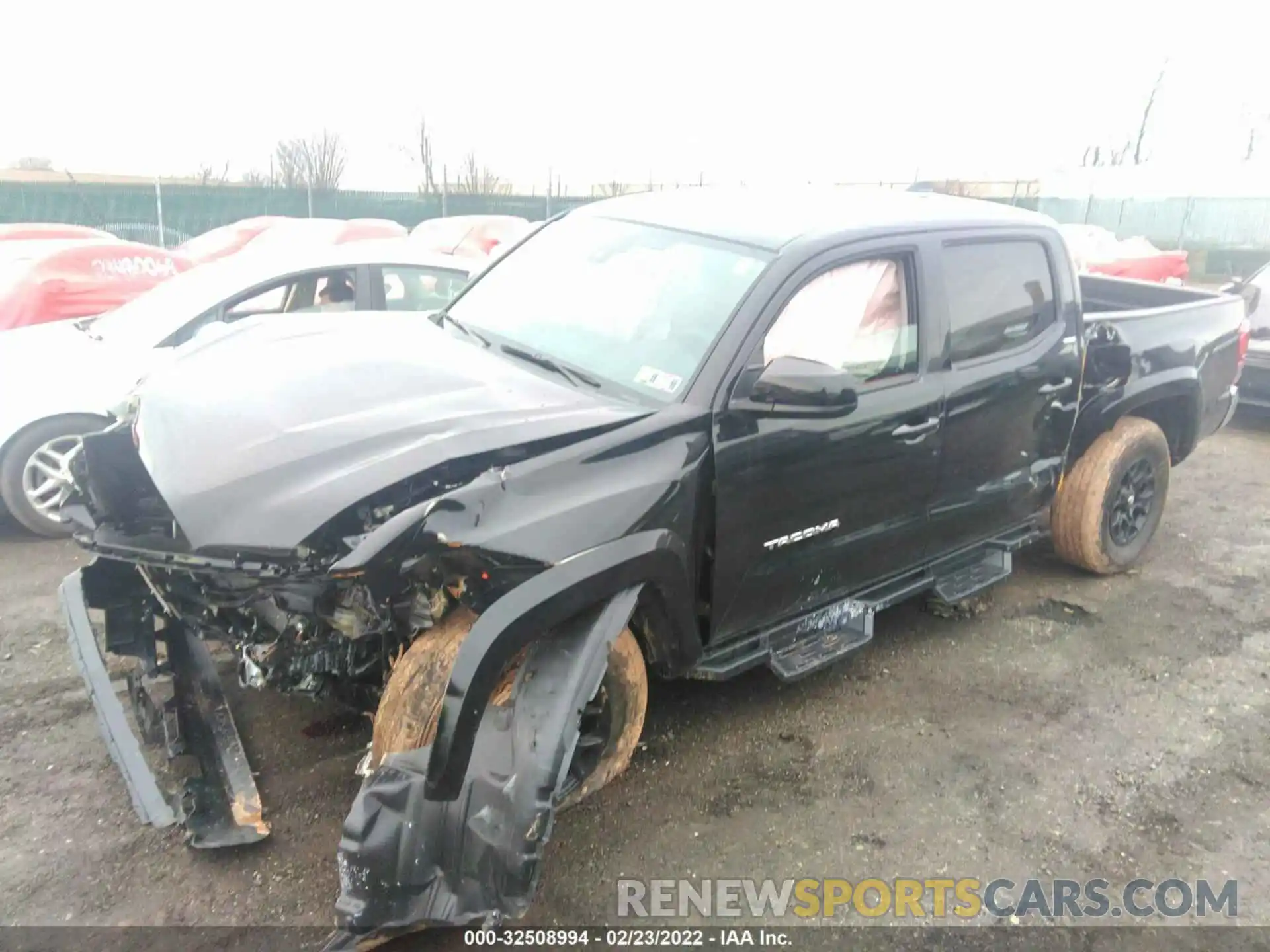 2 Photograph of a damaged car 3TMCZ5AN1NM455521 TOYOTA TACOMA 4WD 2022