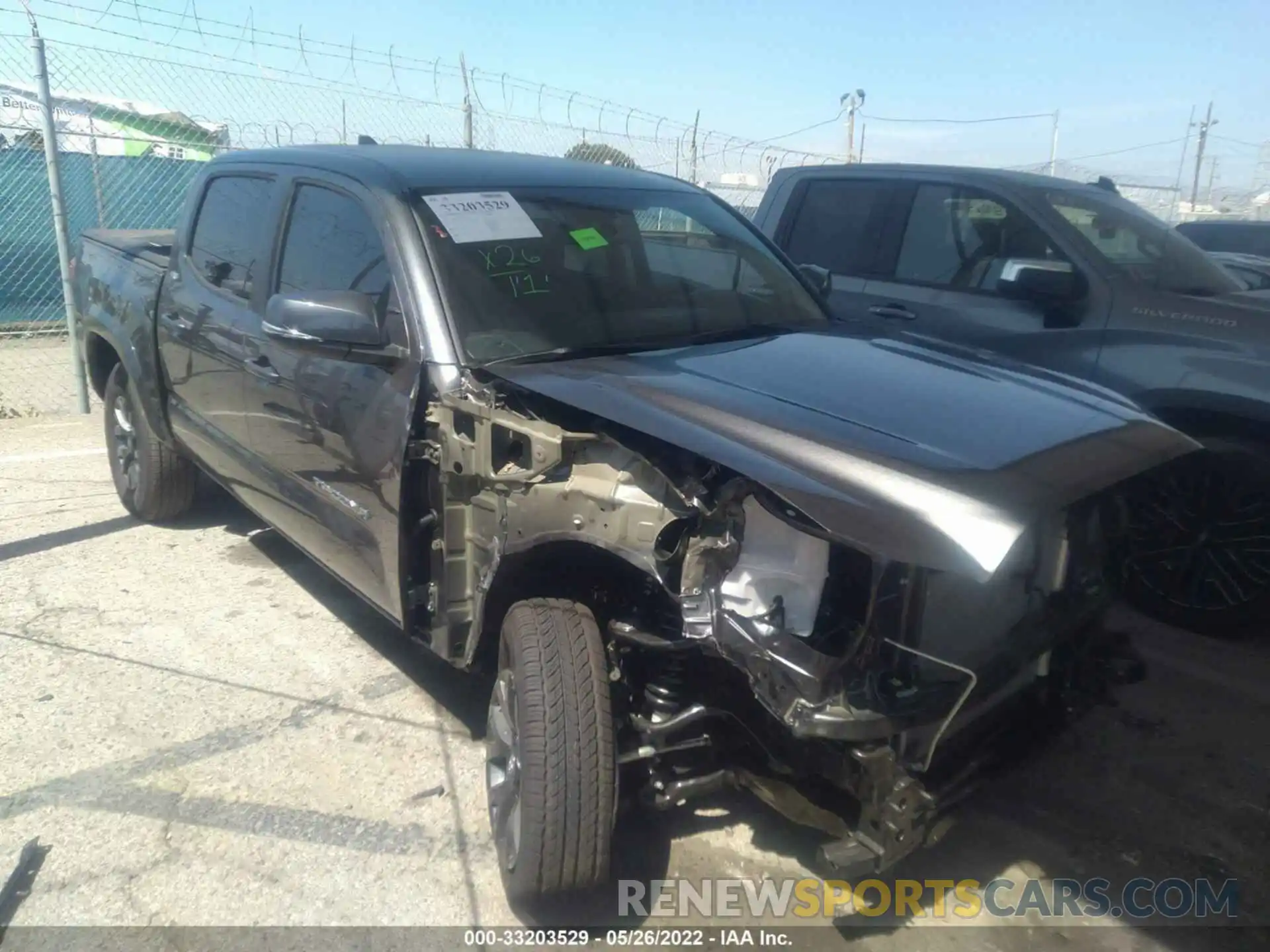 1 Photograph of a damaged car 3TMCZ5AN1NM476028 TOYOTA TACOMA 4WD 2022