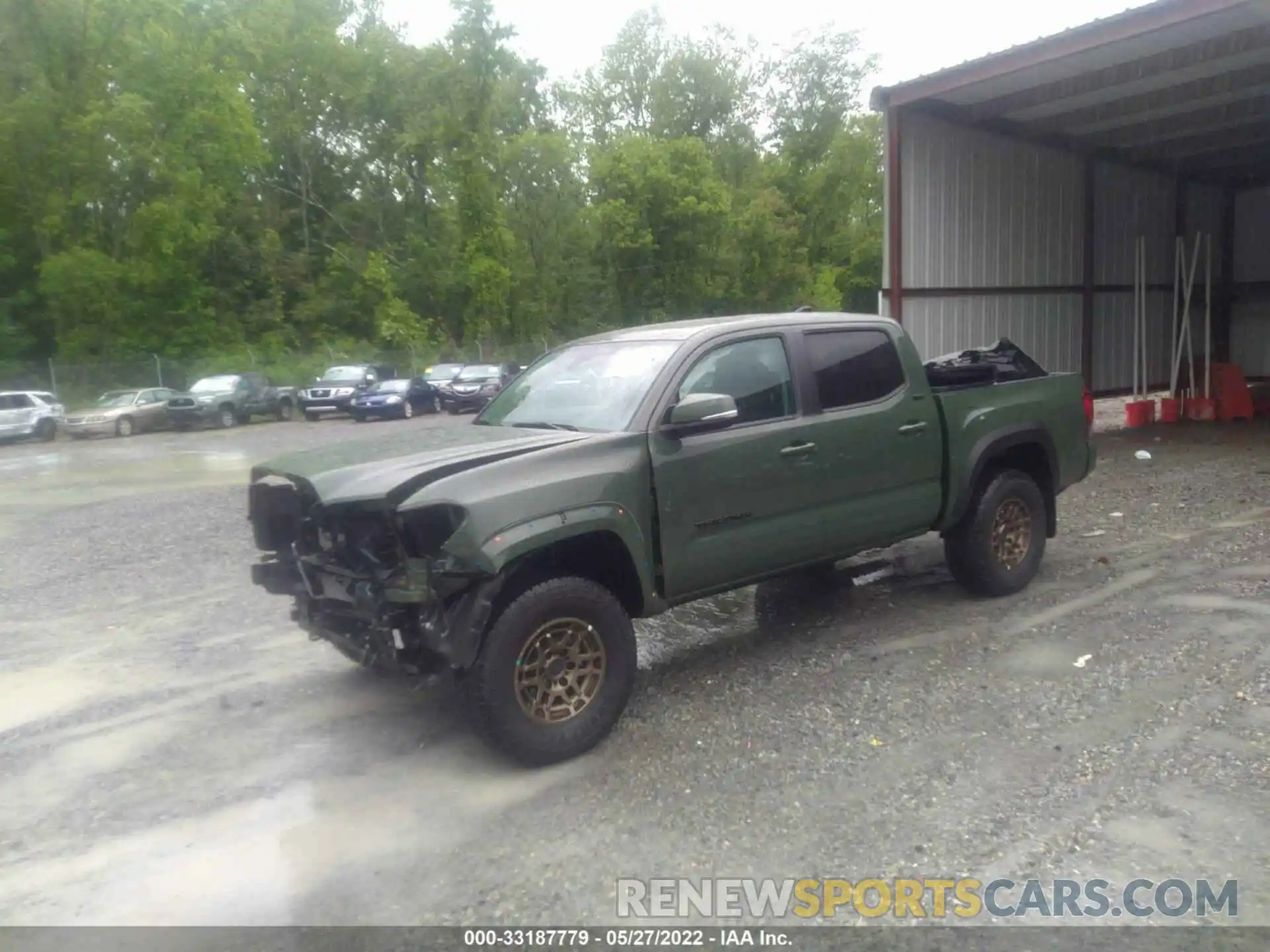 2 Photograph of a damaged car 3TMCZ5AN1NM477275 TOYOTA TACOMA 4WD 2022